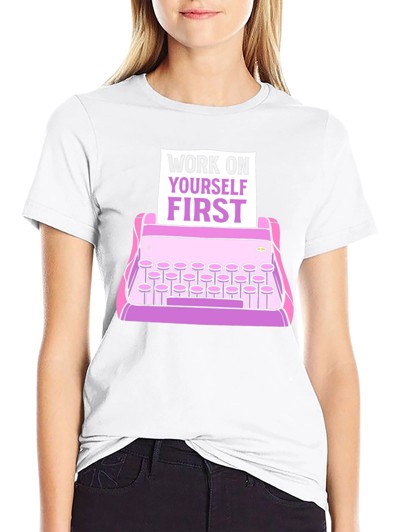 Work On Yourself First Graphic Tee