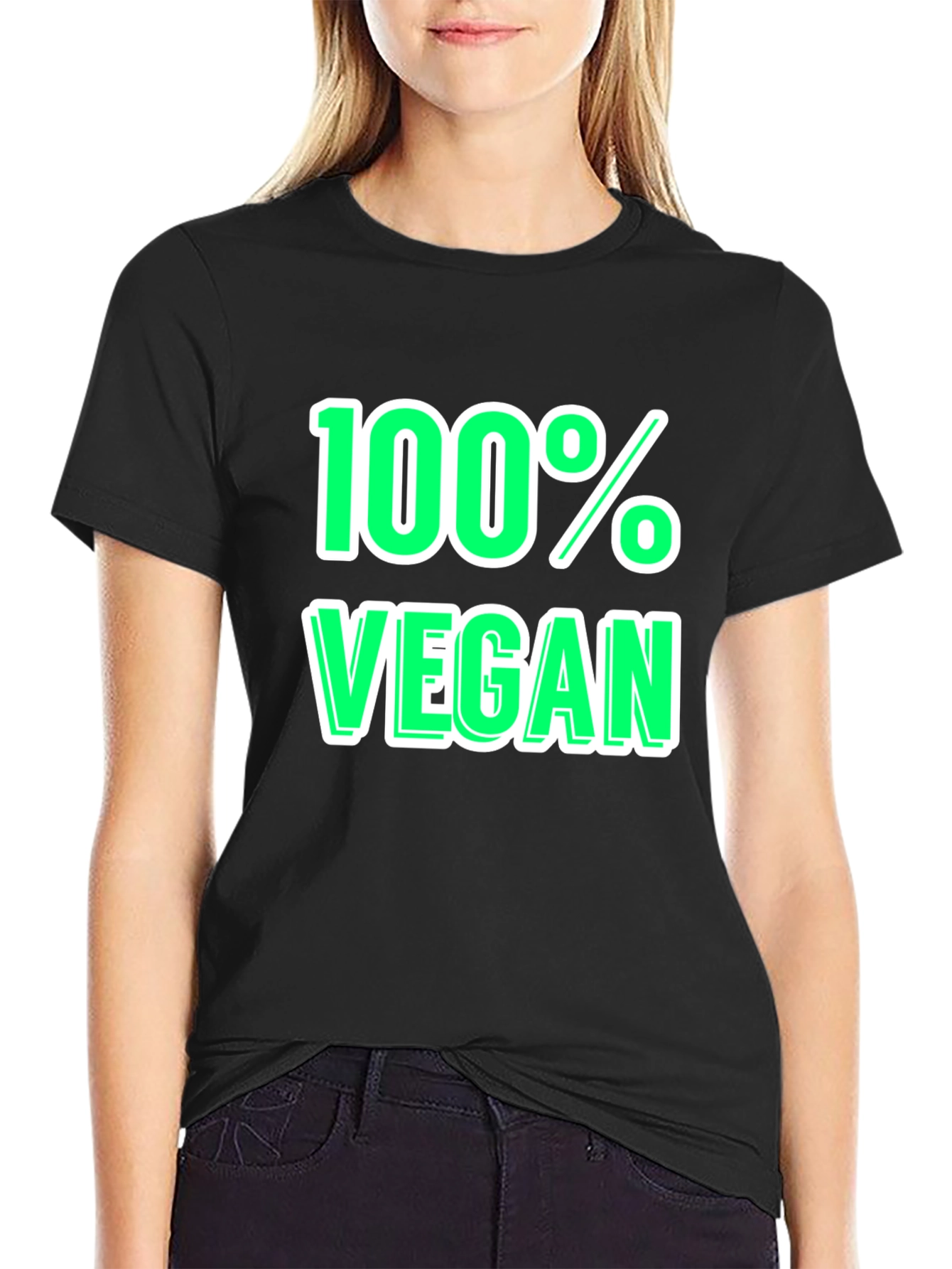 100% Vegan Graphic Tee - Stylish & Comfortable