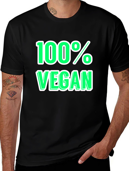 100% Vegan Graphic Tee - Stylish & Comfortable