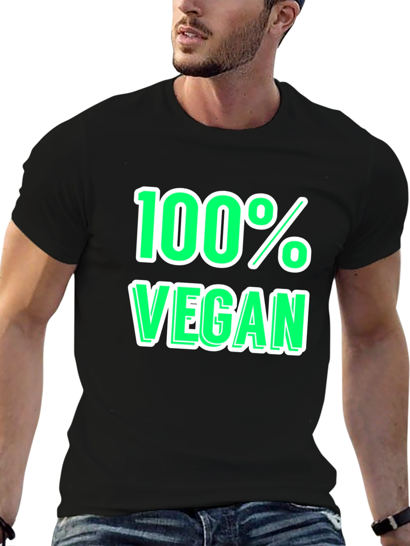100% Vegan Graphic Tee - Stylish & Comfortable