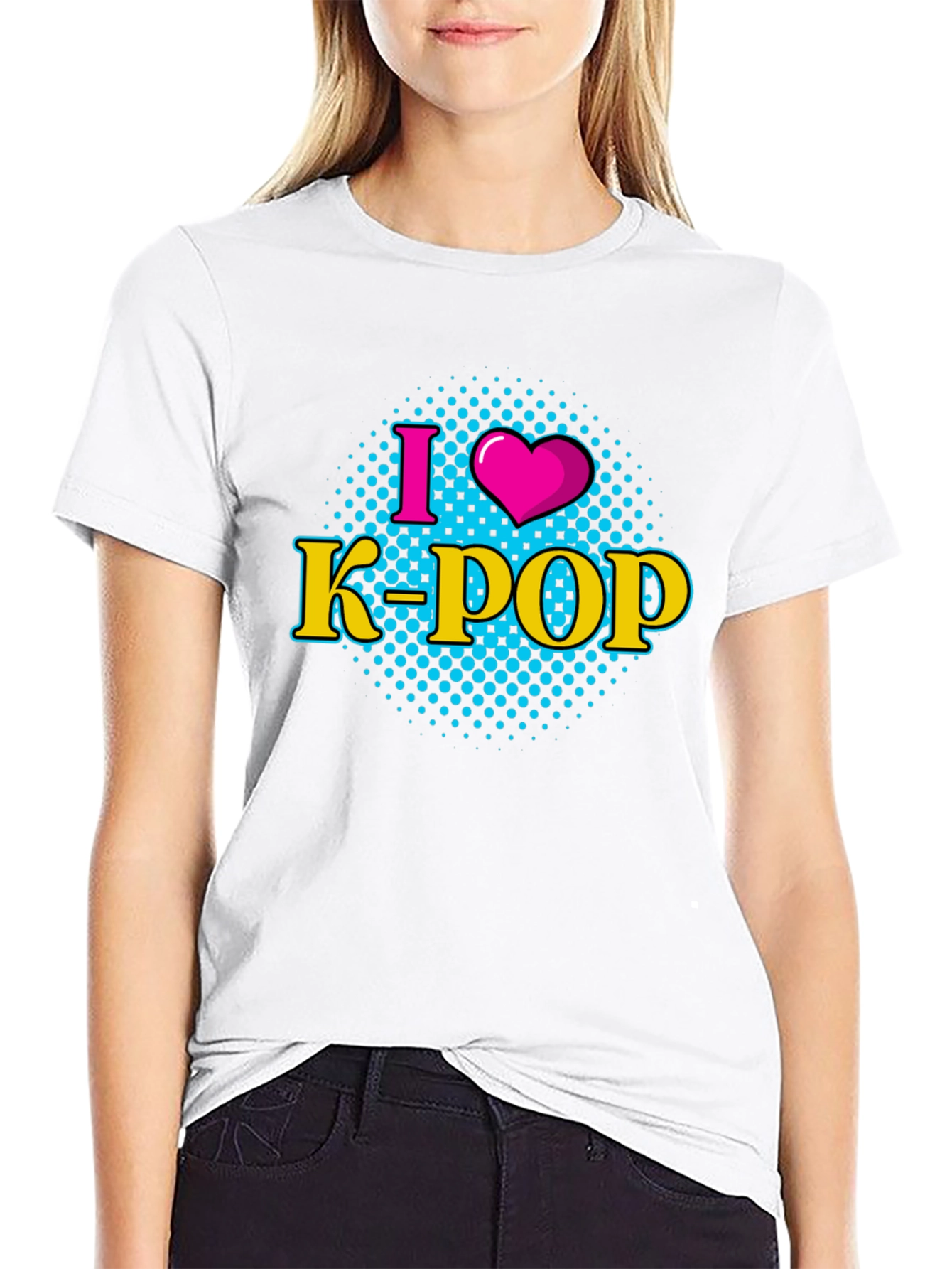 I Heart K-Pop Black T-Shirt