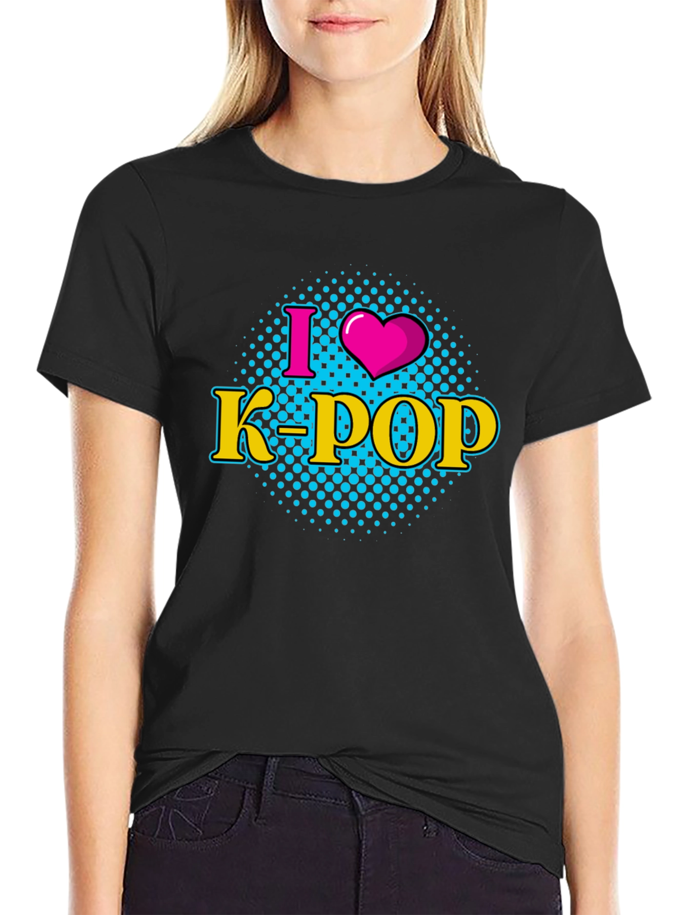 I Heart K-Pop Black T-Shirt