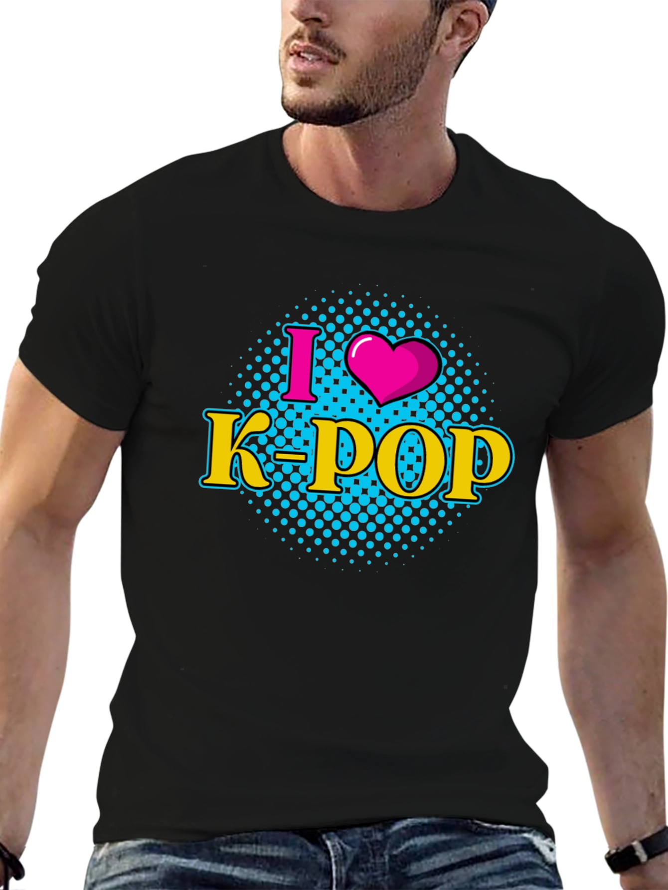 I Heart K-Pop Black T-Shirt