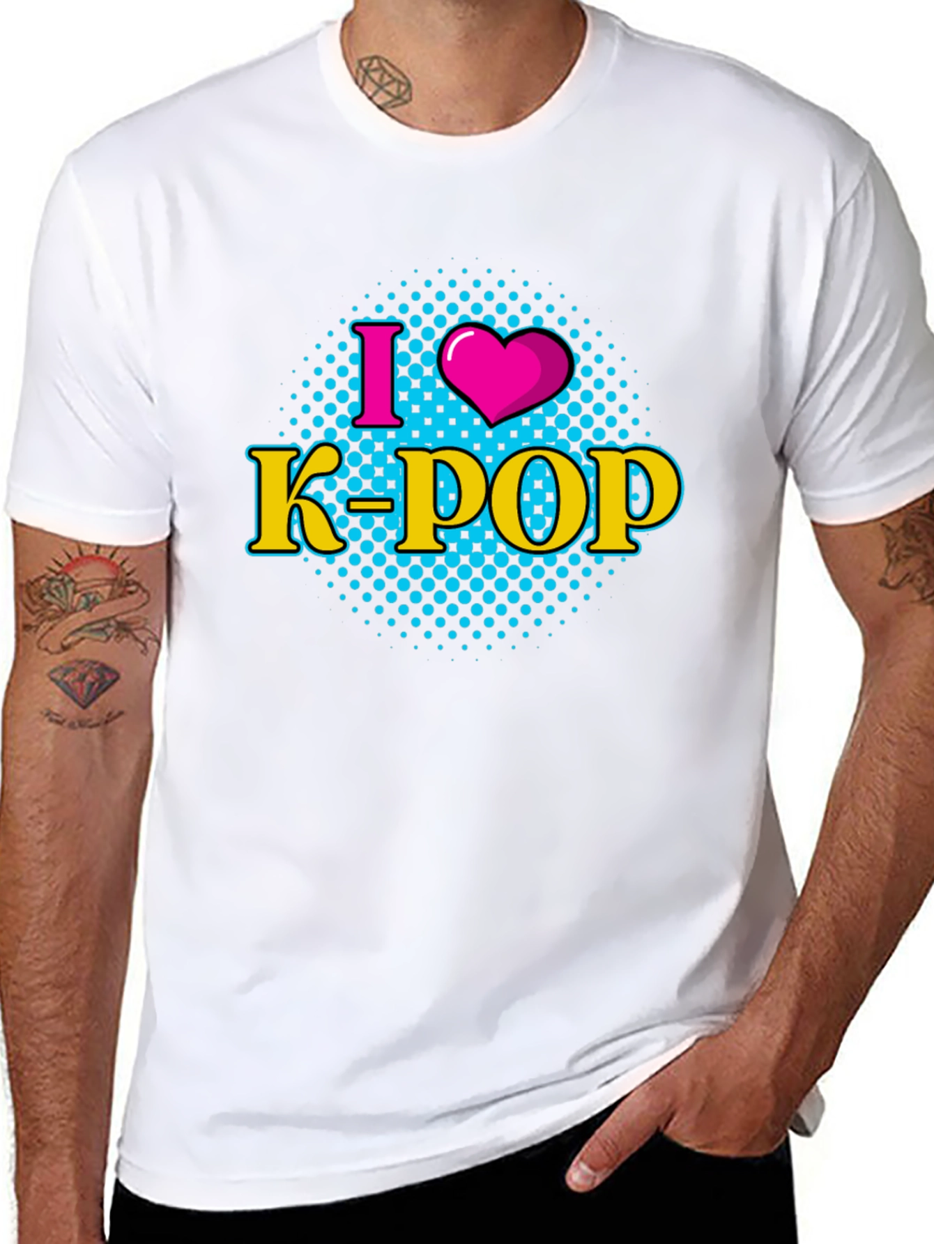I Heart K-Pop Black T-Shirt