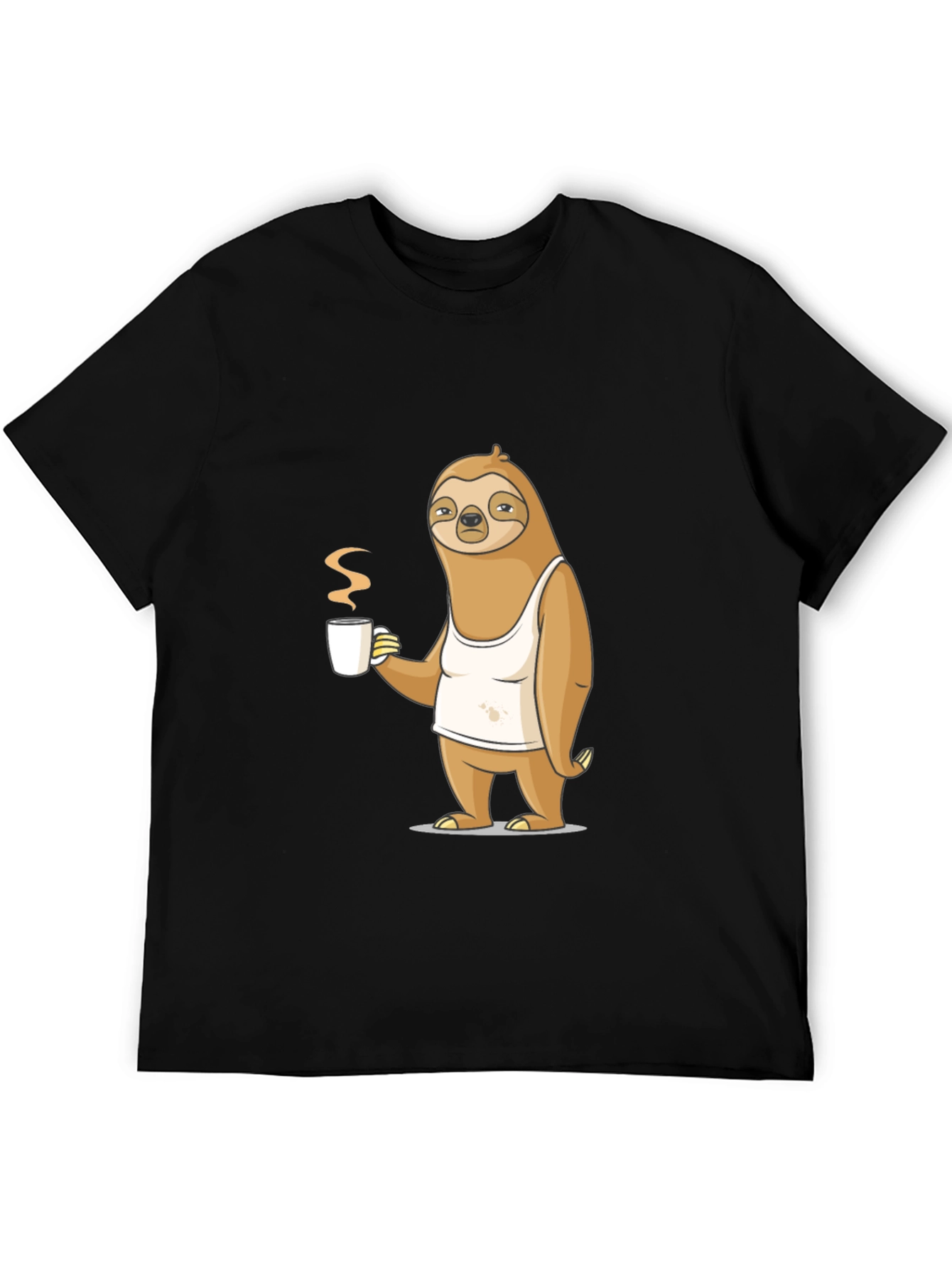 Sloth Coffee Lover T-Shirt - Relaxed Morning Vibes