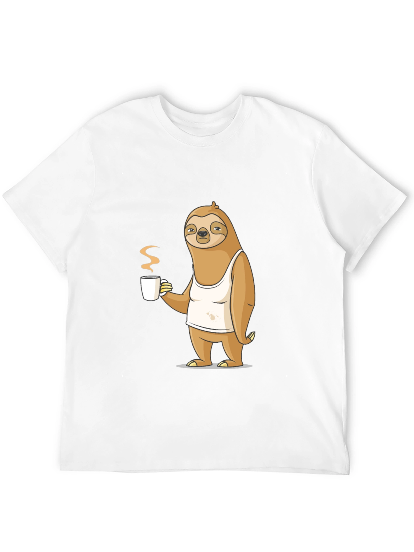 Sloth Coffee Lover T-Shirt - Relaxed Morning Vibes