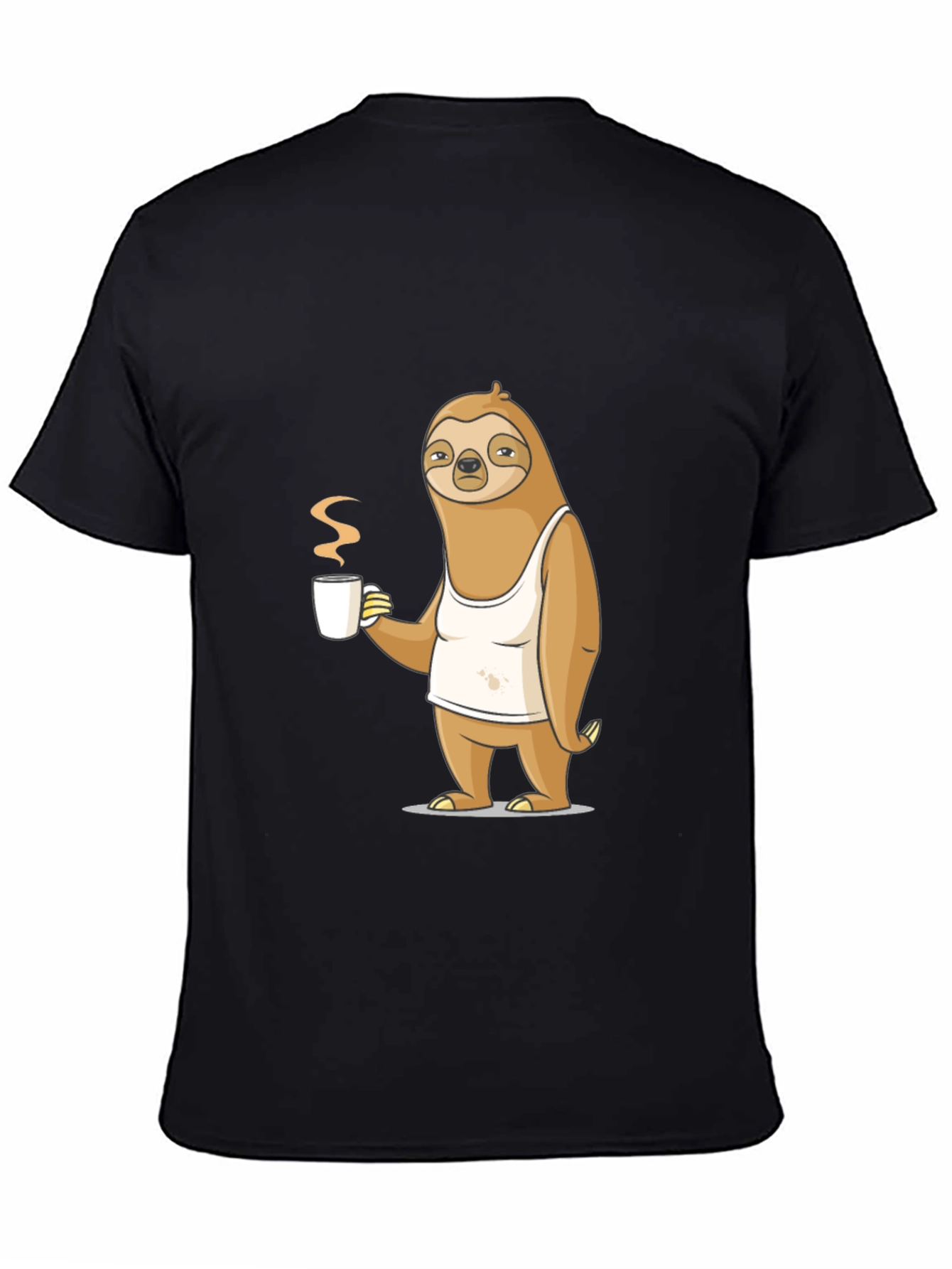 Sloth Coffee Lover T-Shirt - Relaxed Morning Vibes