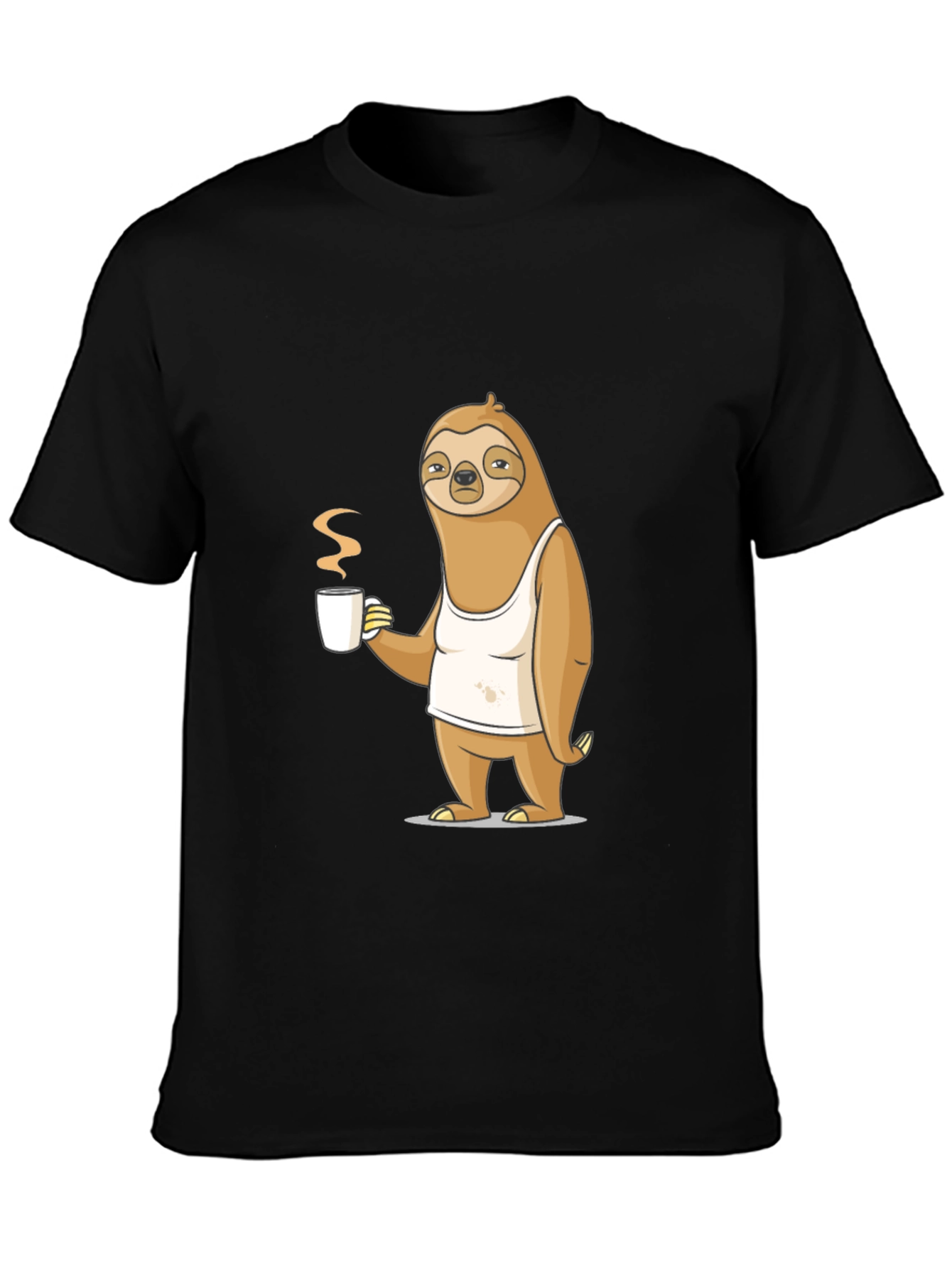 Sloth Coffee Lover T-Shirt - Relaxed Morning Vibes