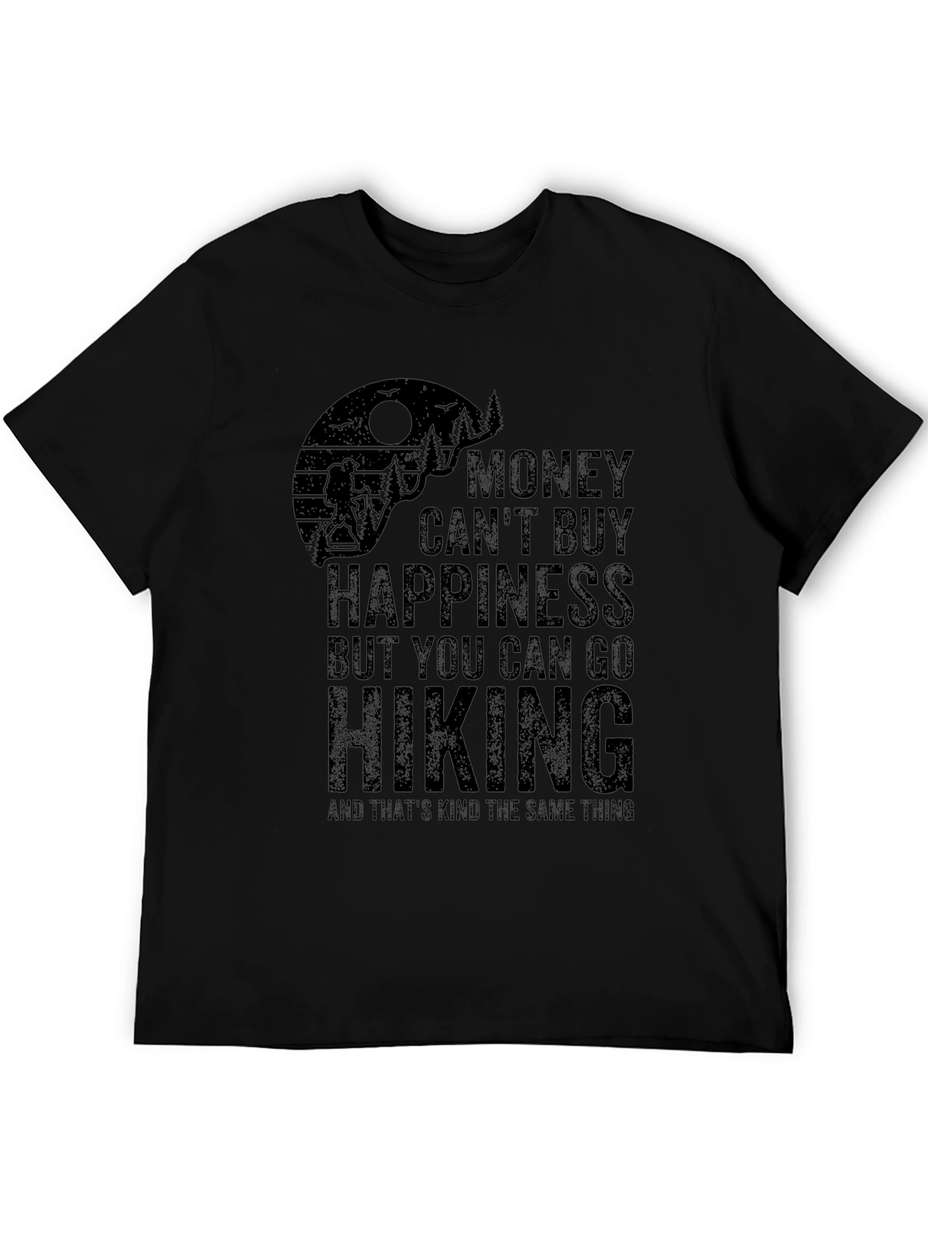 Hiking T-Shirt - Money Cant Buy Happiness