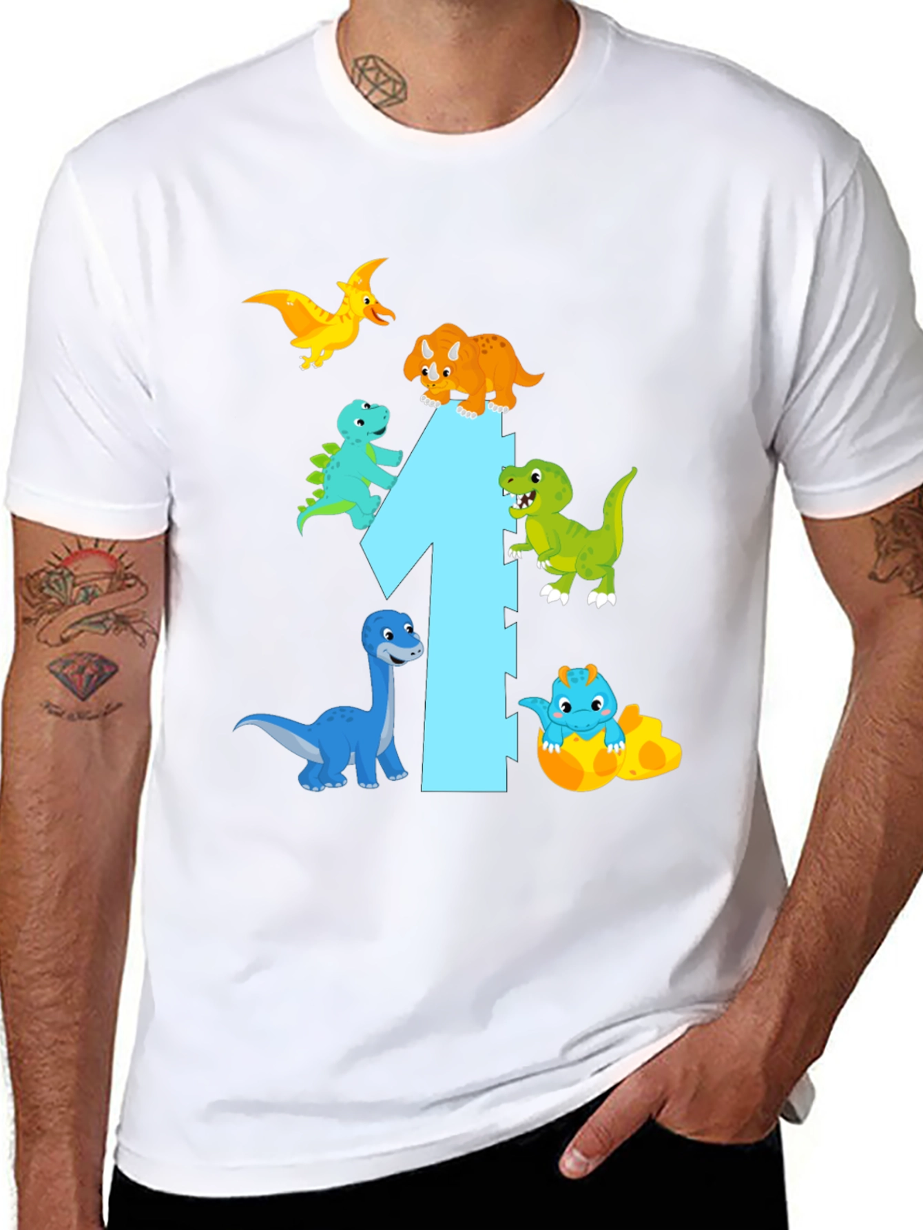 Dinosaur First Birthday T-Shirt