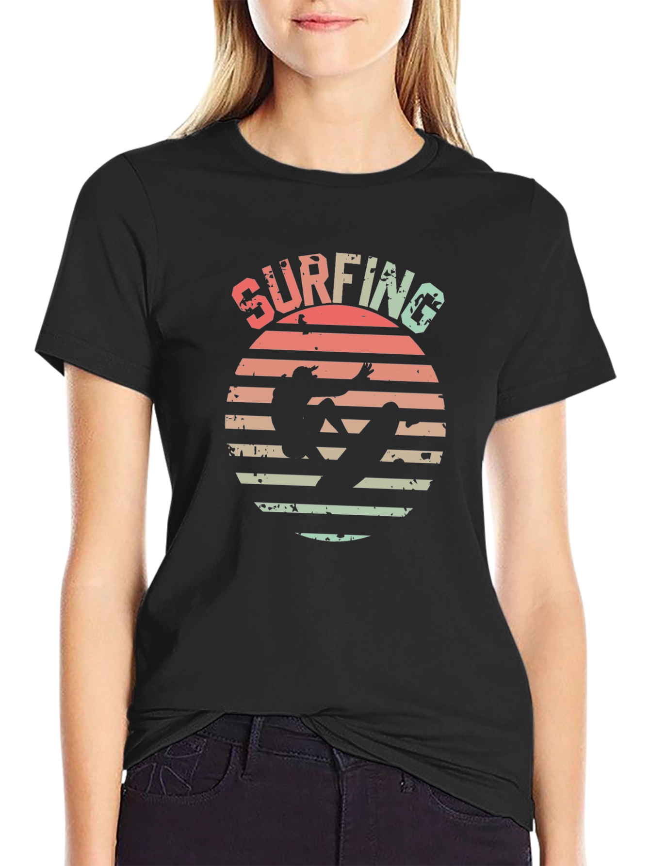 Retro Surfing Graphic Tee
