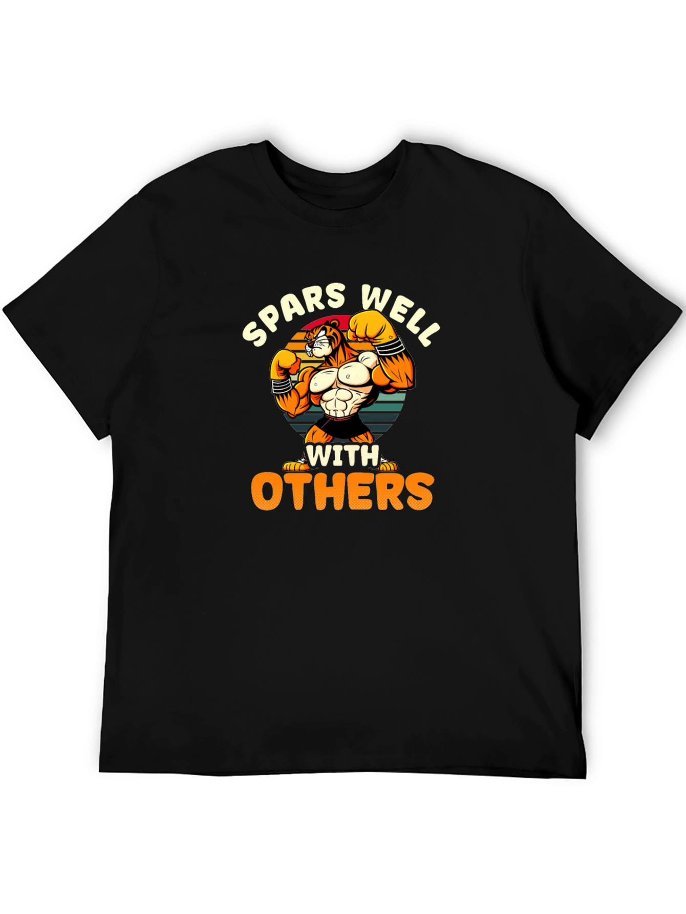 Sparring Tiger T-Shirt - Funny Gym Tee