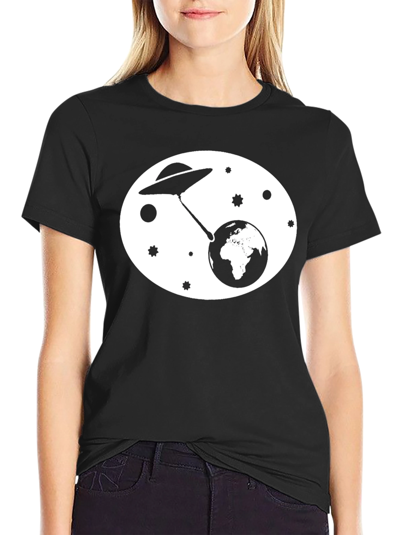 UFO Abduction Earth Graphic Tee
