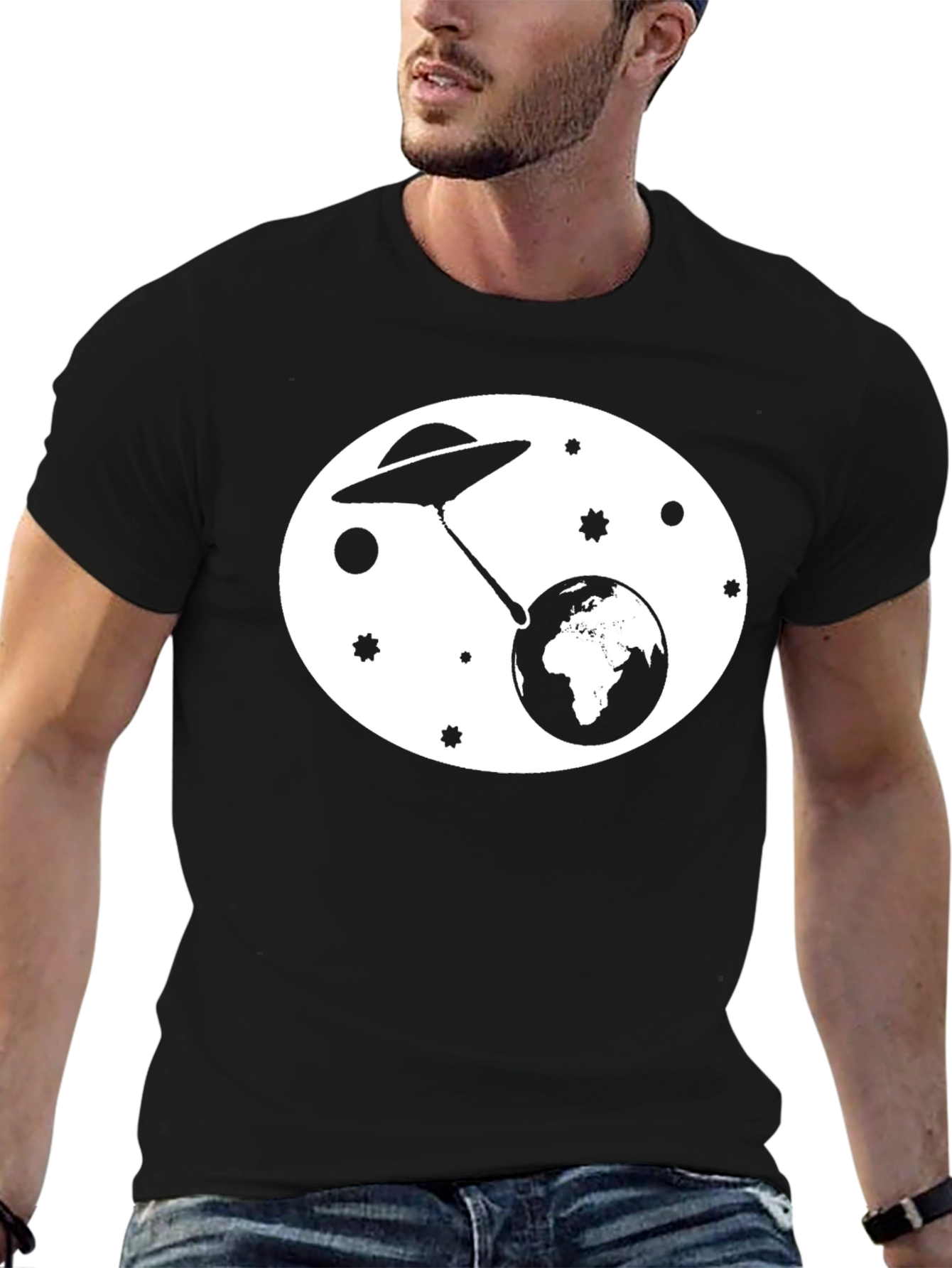 UFO Abduction Earth Graphic Tee