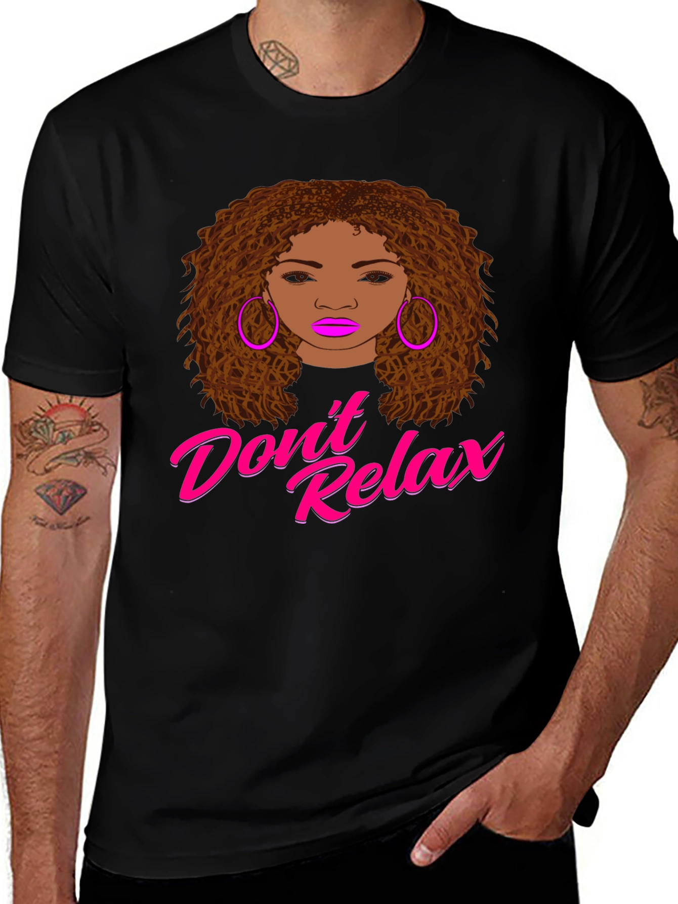 Dont Relax Graphic Print T-Shirt