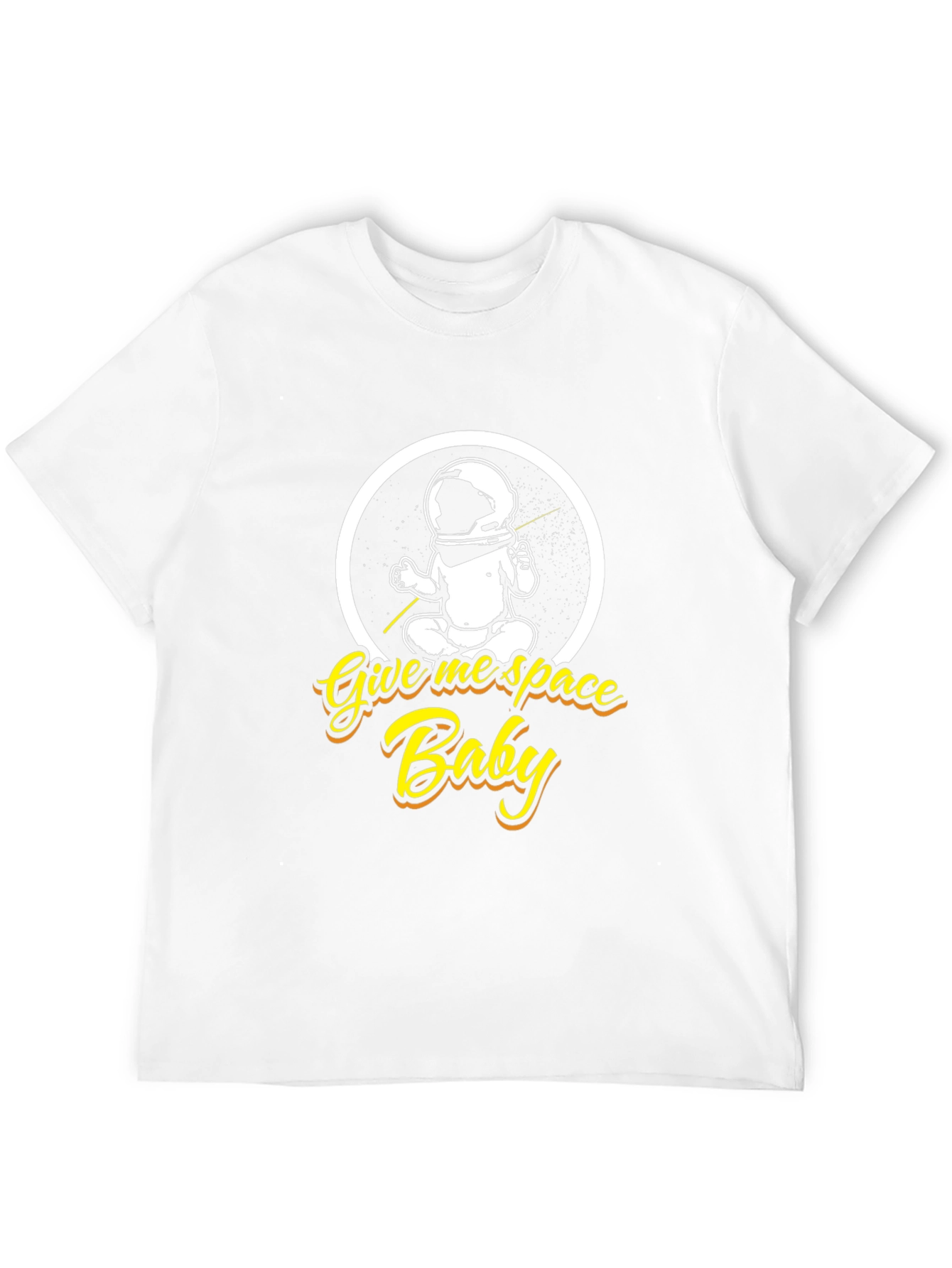 Give Me Space Baby Black Graphic T-Shirt
