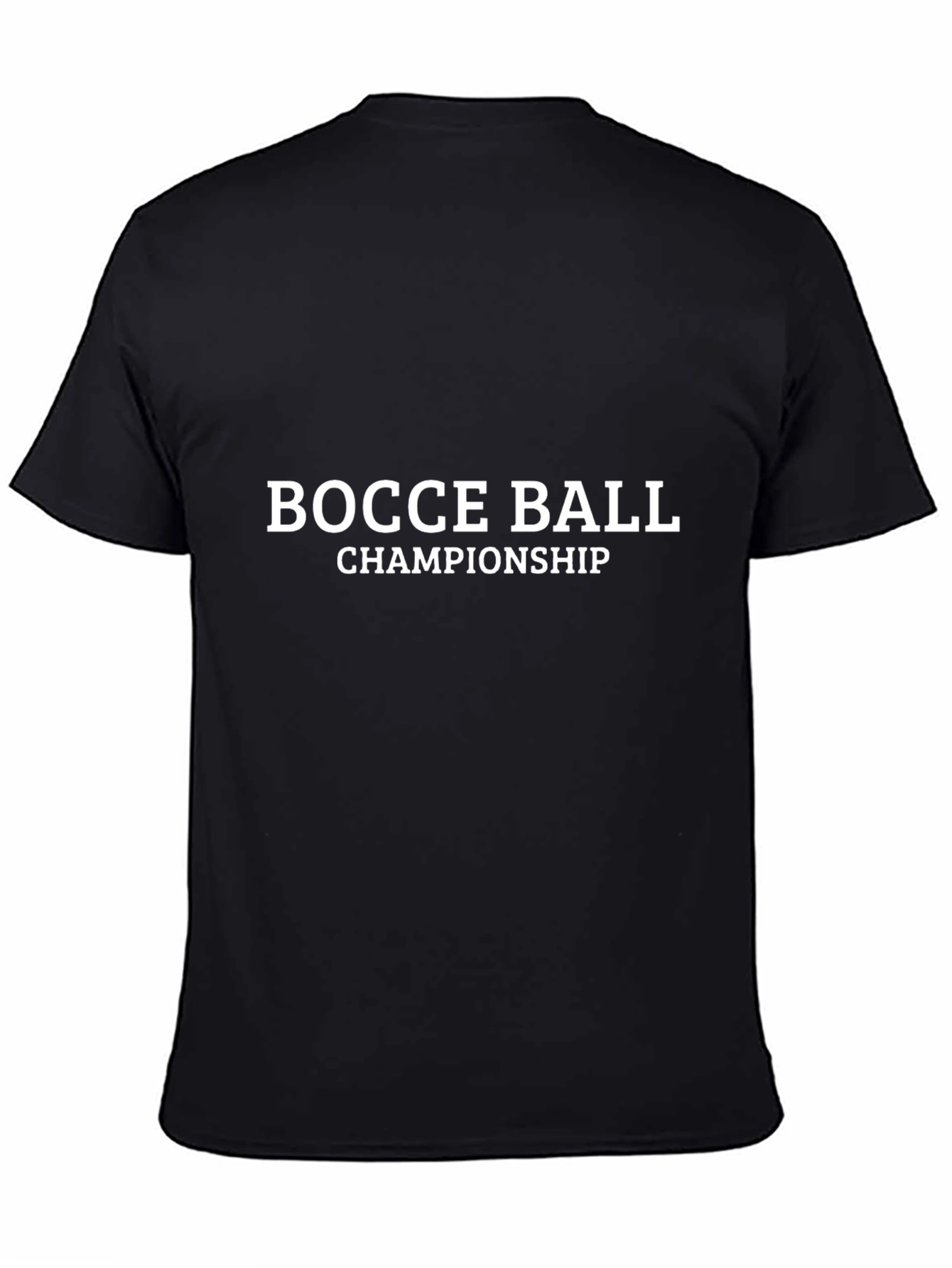 Bocce Ball Championship Black T-Shirt