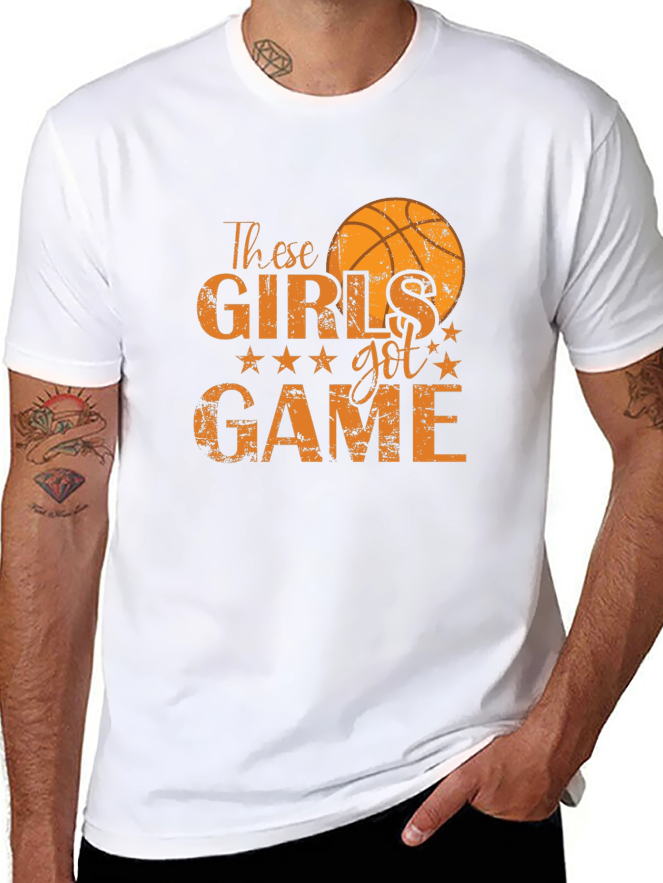 These Girls Got Game Basketball Graphic T-Shirt