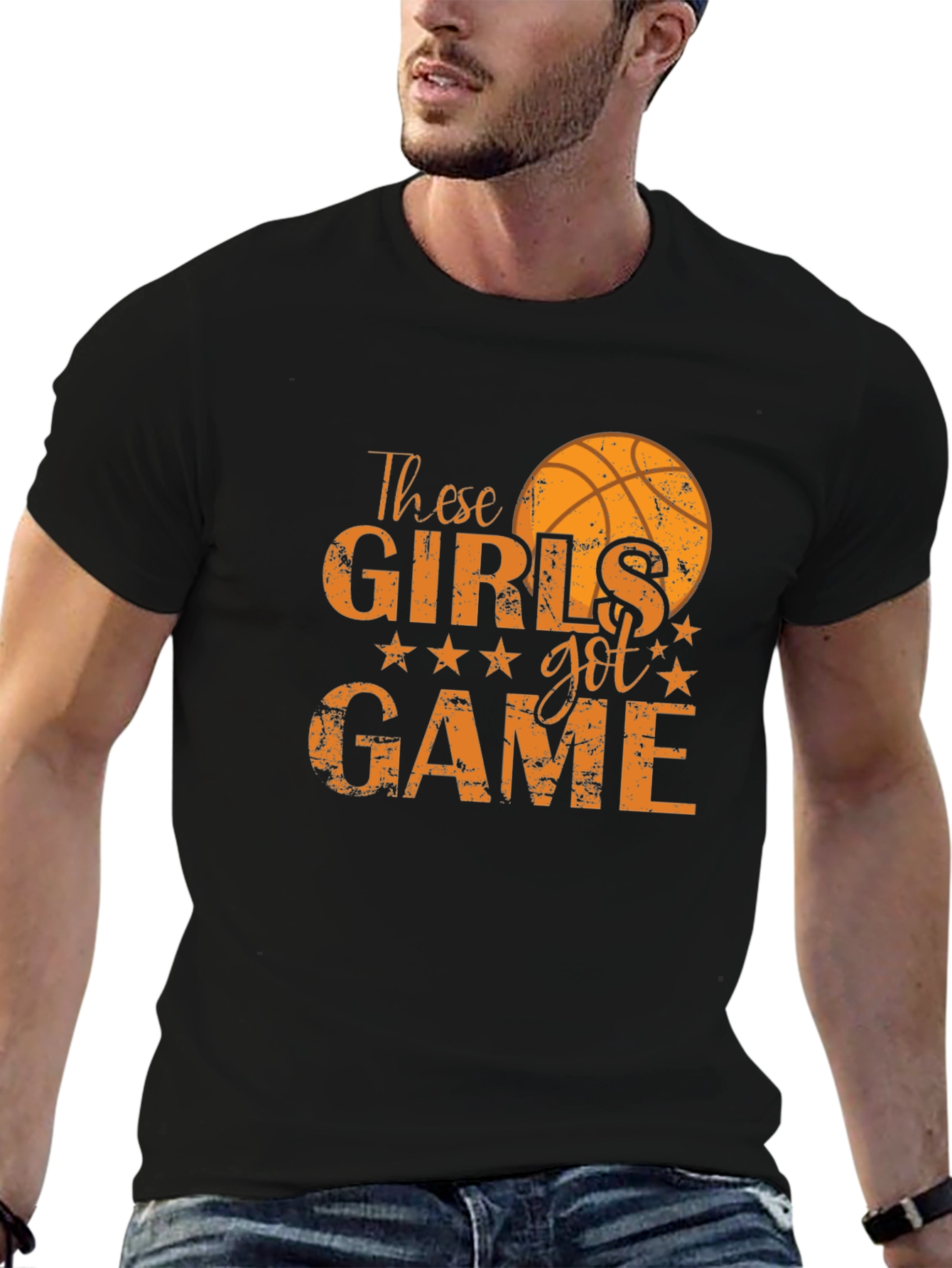 These Girls Got Game Basketball Graphic T-Shirt