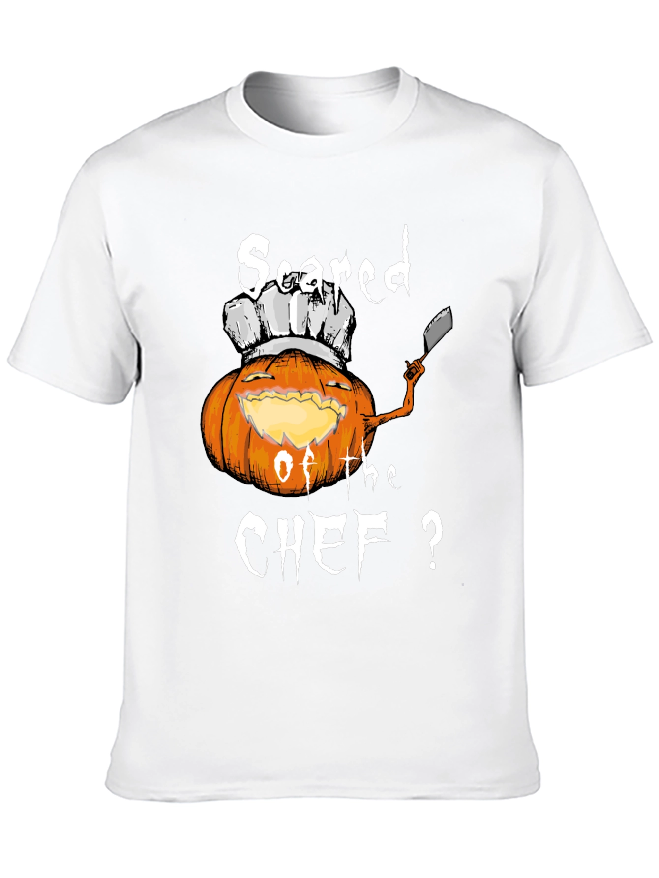 Scared of the Chef? Halloween Pumpkin T-Shirt
