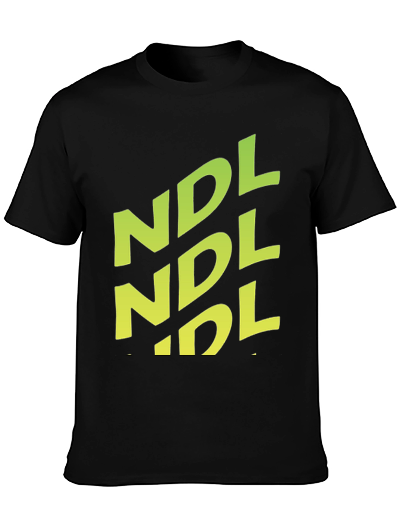 NDL Graphic Print Black T-Shirt - Casual Style