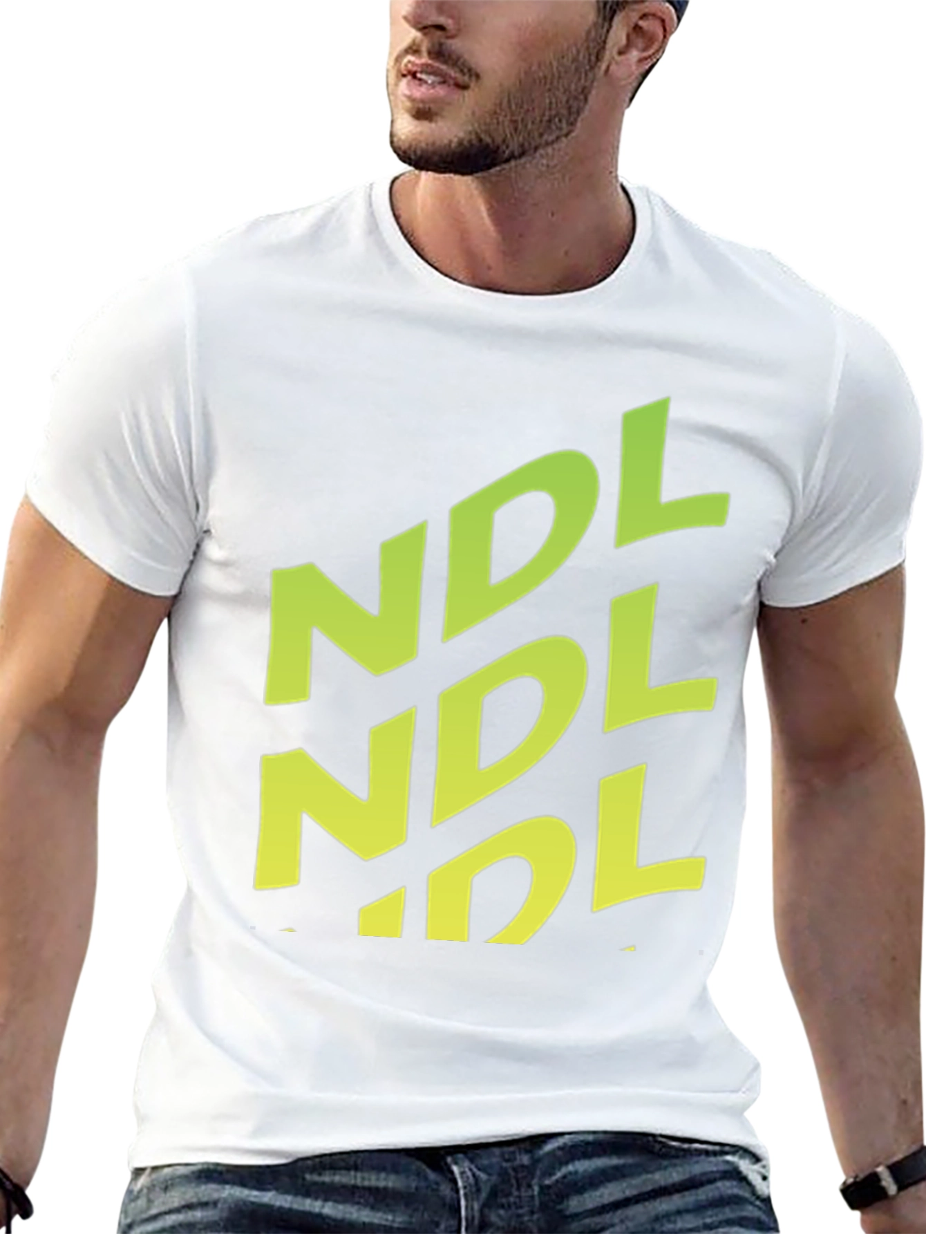 NDL Graphic Print Black T-Shirt - Casual Style