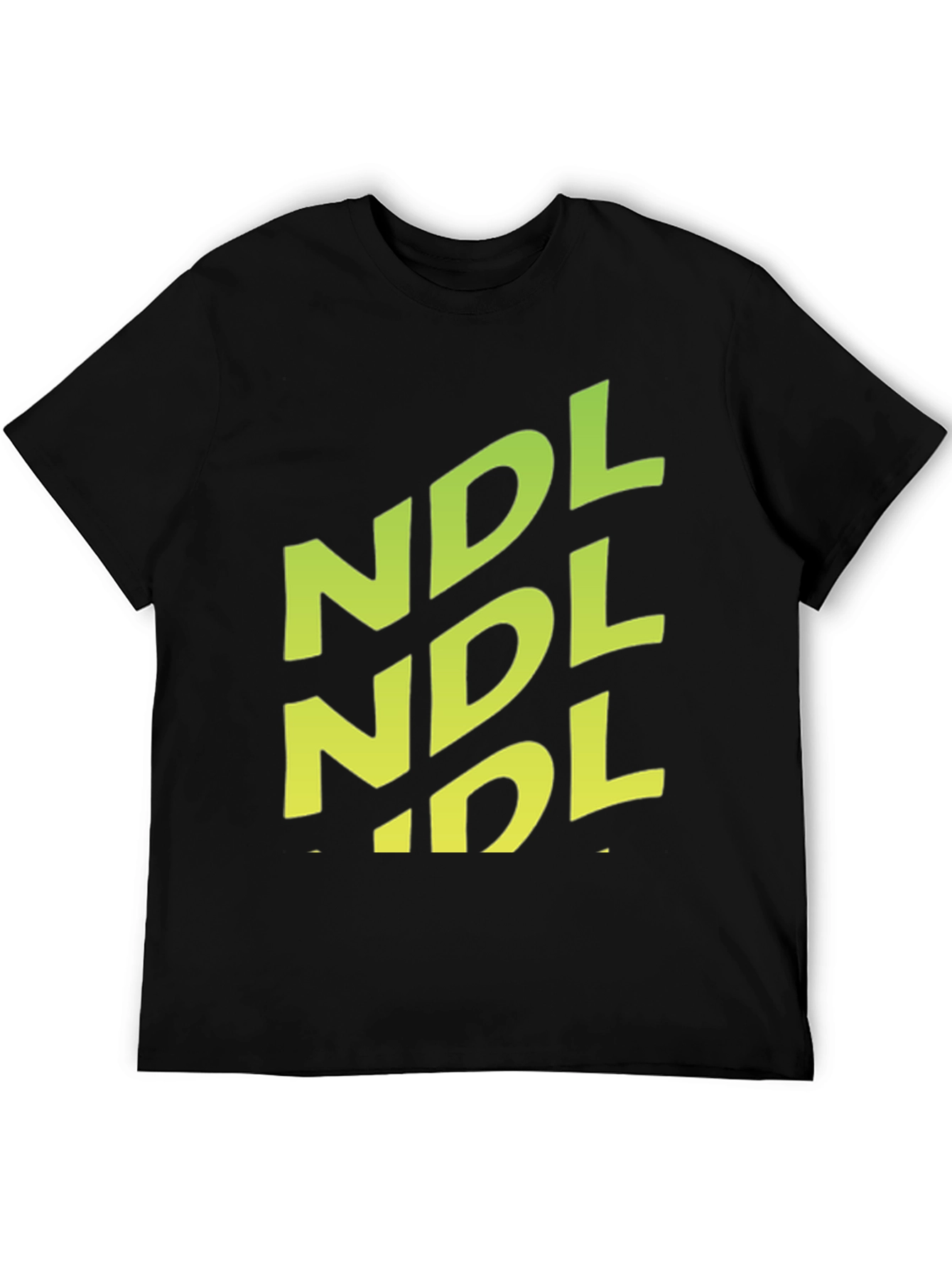 NDL Graphic Print Black T-Shirt - Casual Style