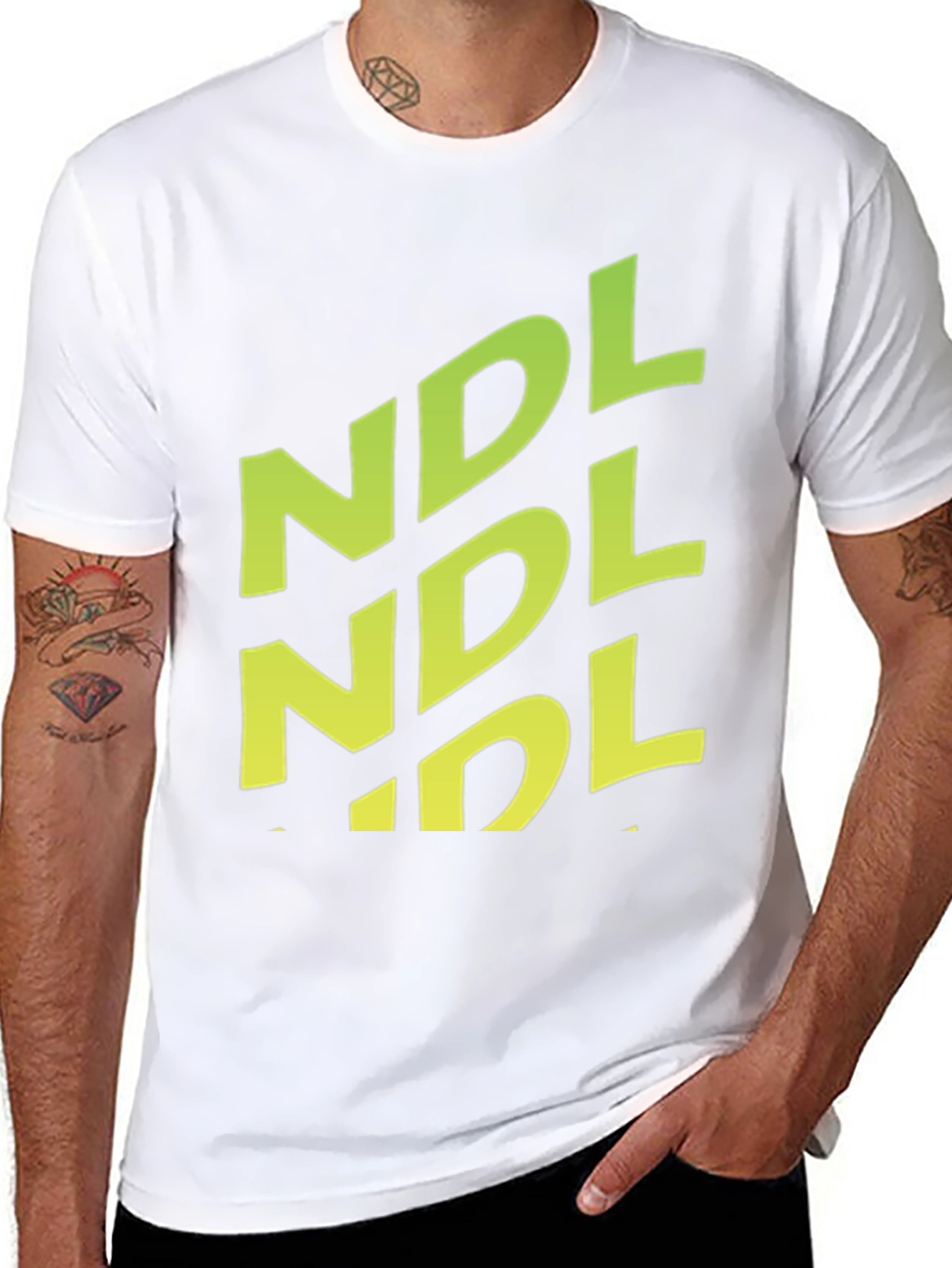 NDL Graphic Print Black T-Shirt - Casual Style