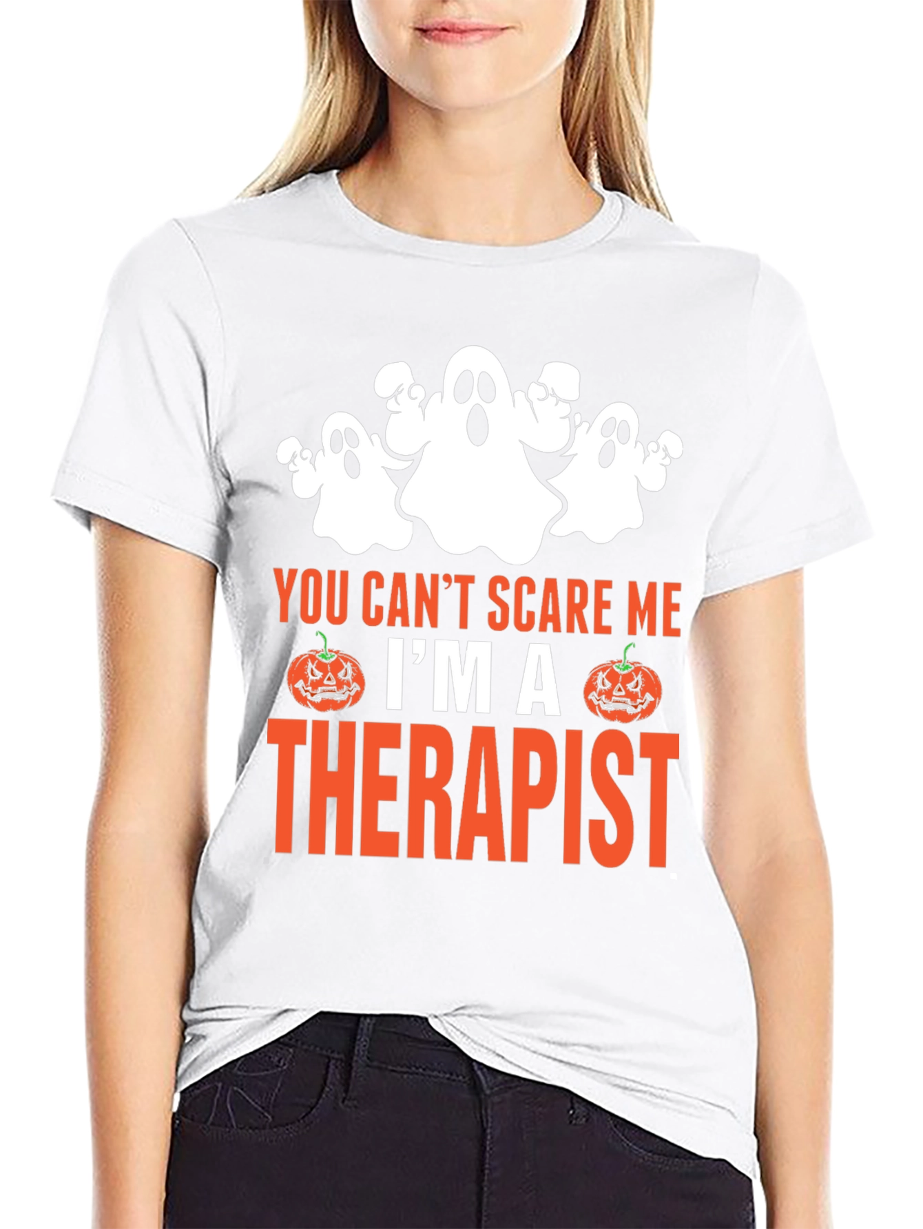 Therapist Halloween T-Shirt Funny Ghost Tee