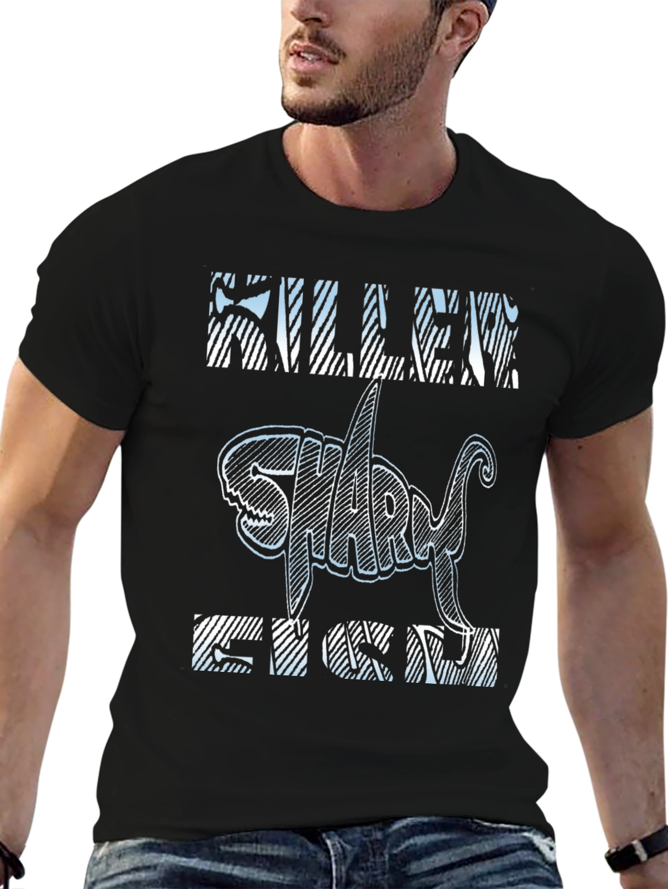 Killer Shark Fish T-Shirt - Unique Graphic Design