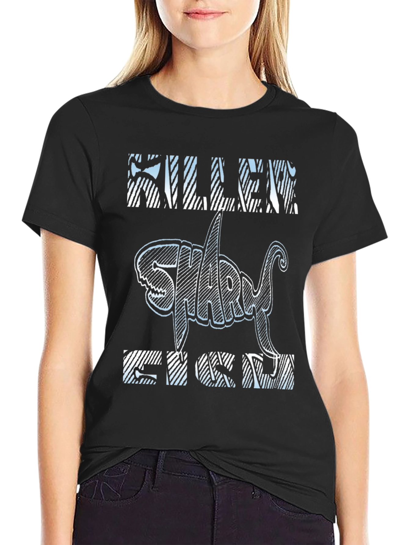 Killer Shark Fish T-Shirt - Unique Graphic Design