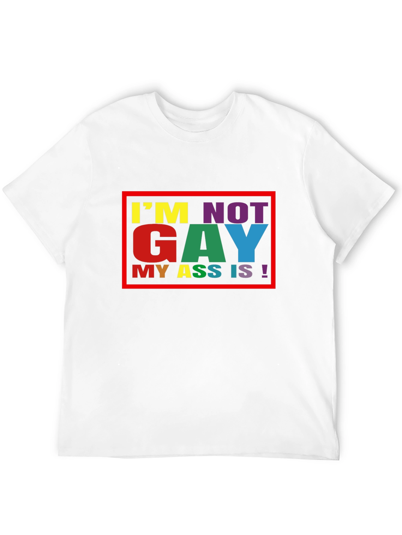 Funny Im Not Gay Graphic Tee