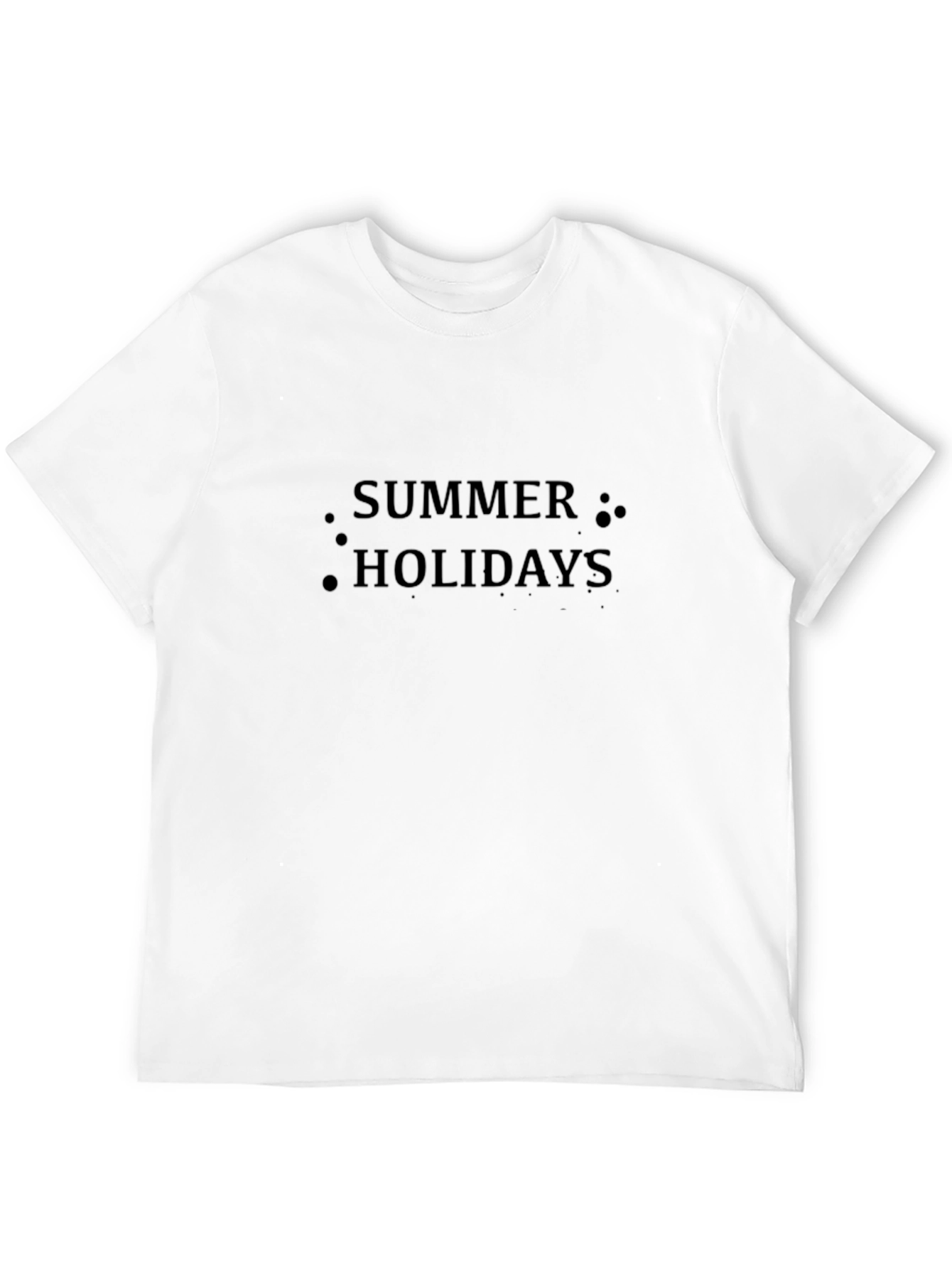 Summer Holidays Graphic Tee - Stylish Black T-Shirt