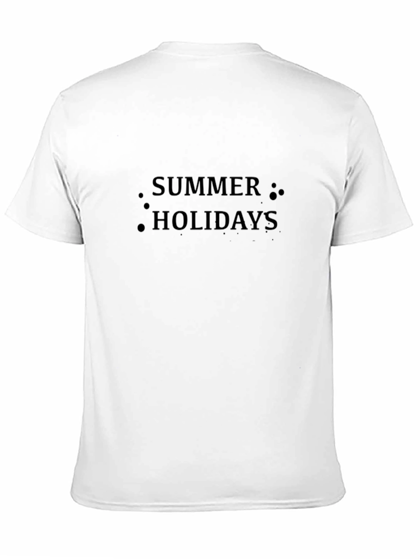Summer Holidays Graphic Tee - Stylish Black T-Shirt