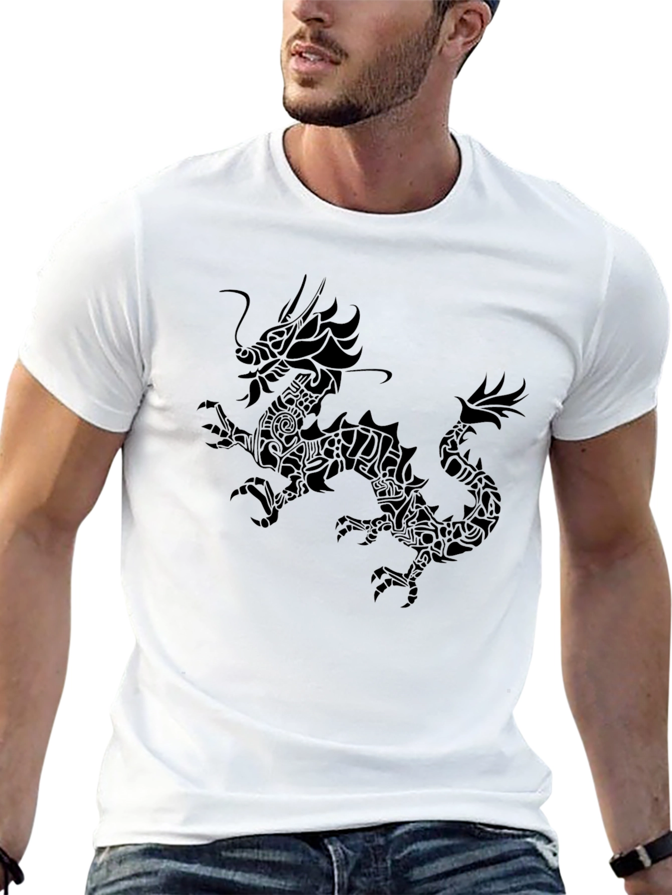 Black Dragon Graphic Tee - Stylish Comfort Fit