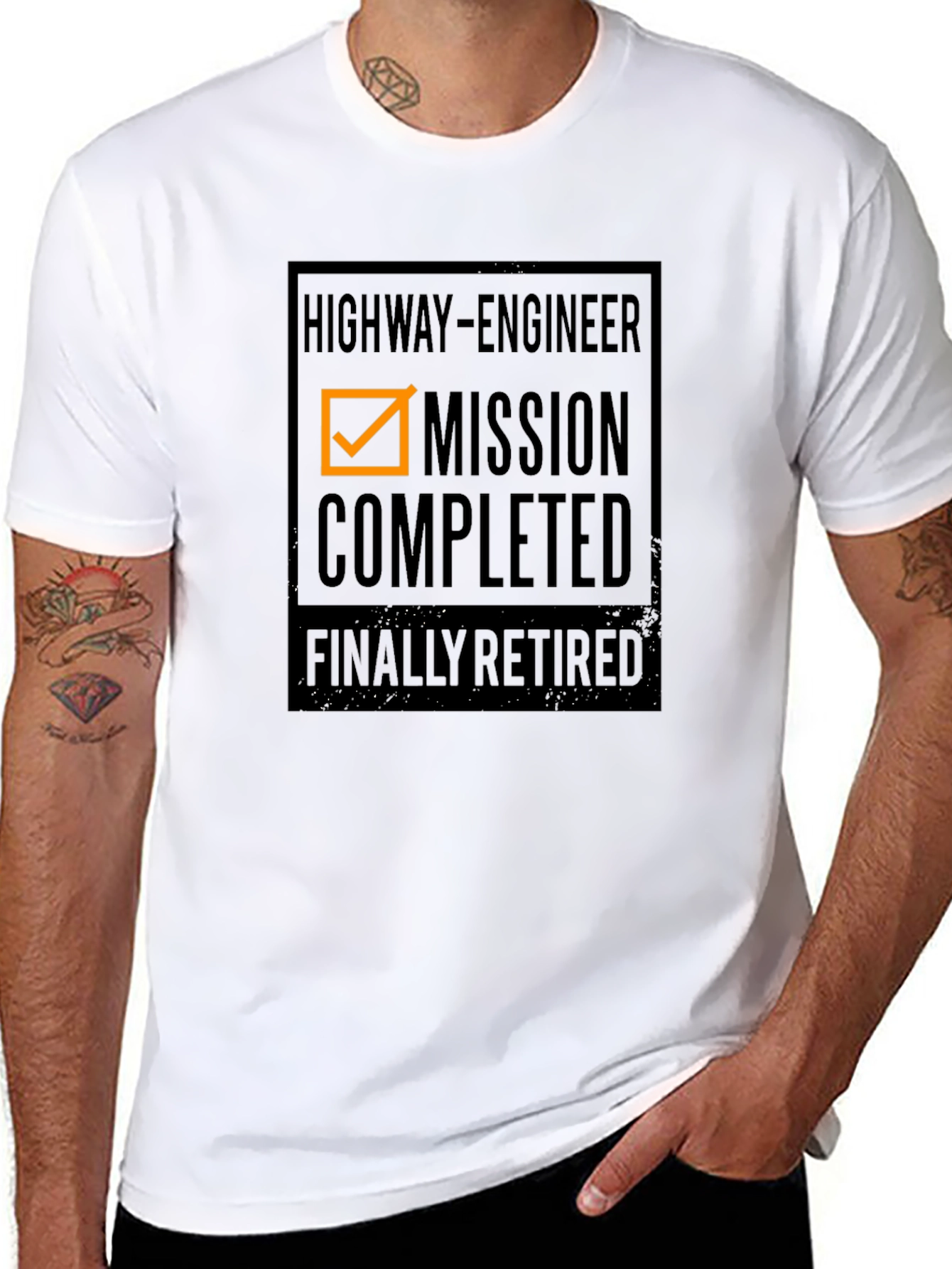 Highway Engineer Retired Mission Completed T-Shirt
