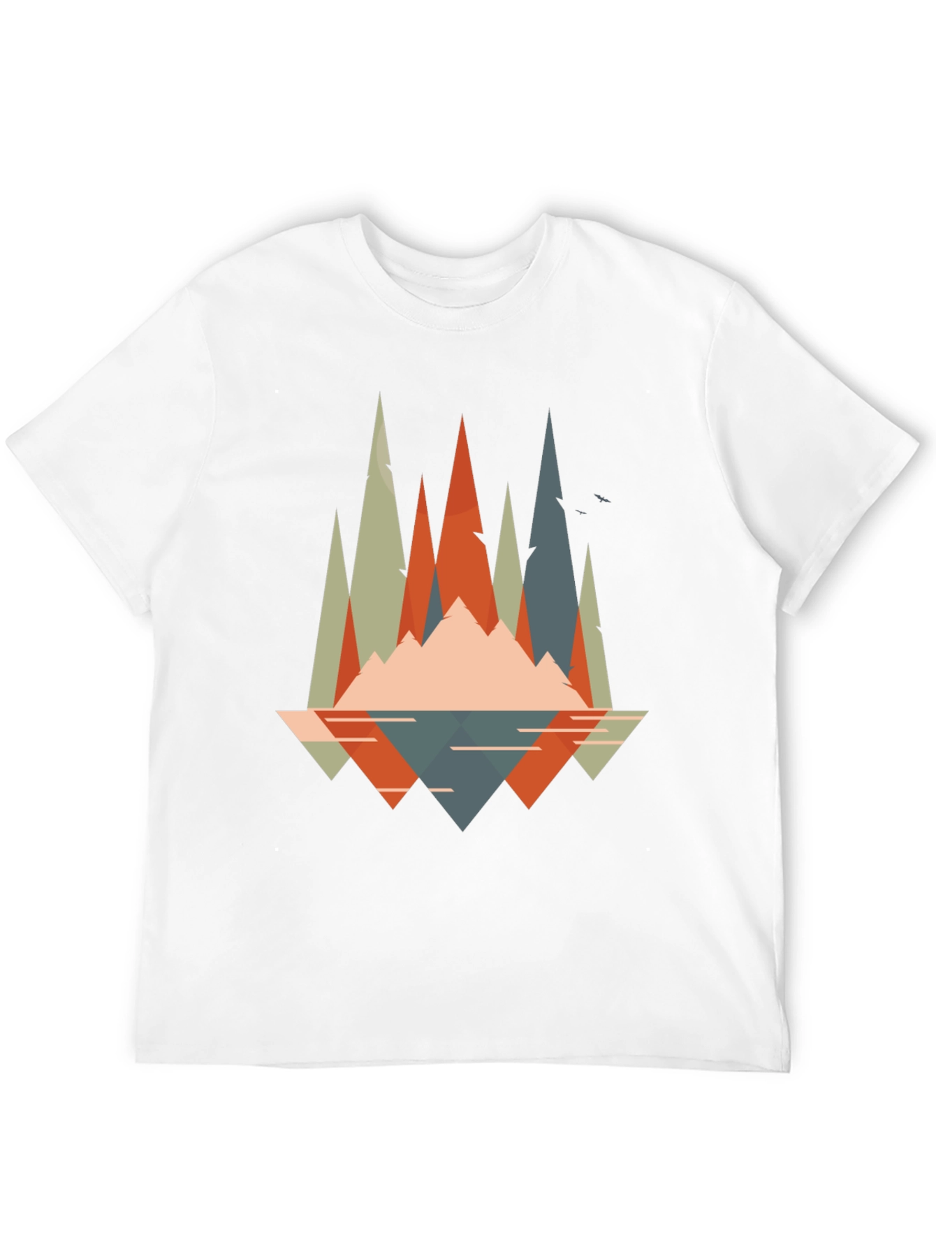 Geometric Mountain Graphic Tee - Adventure Ready!