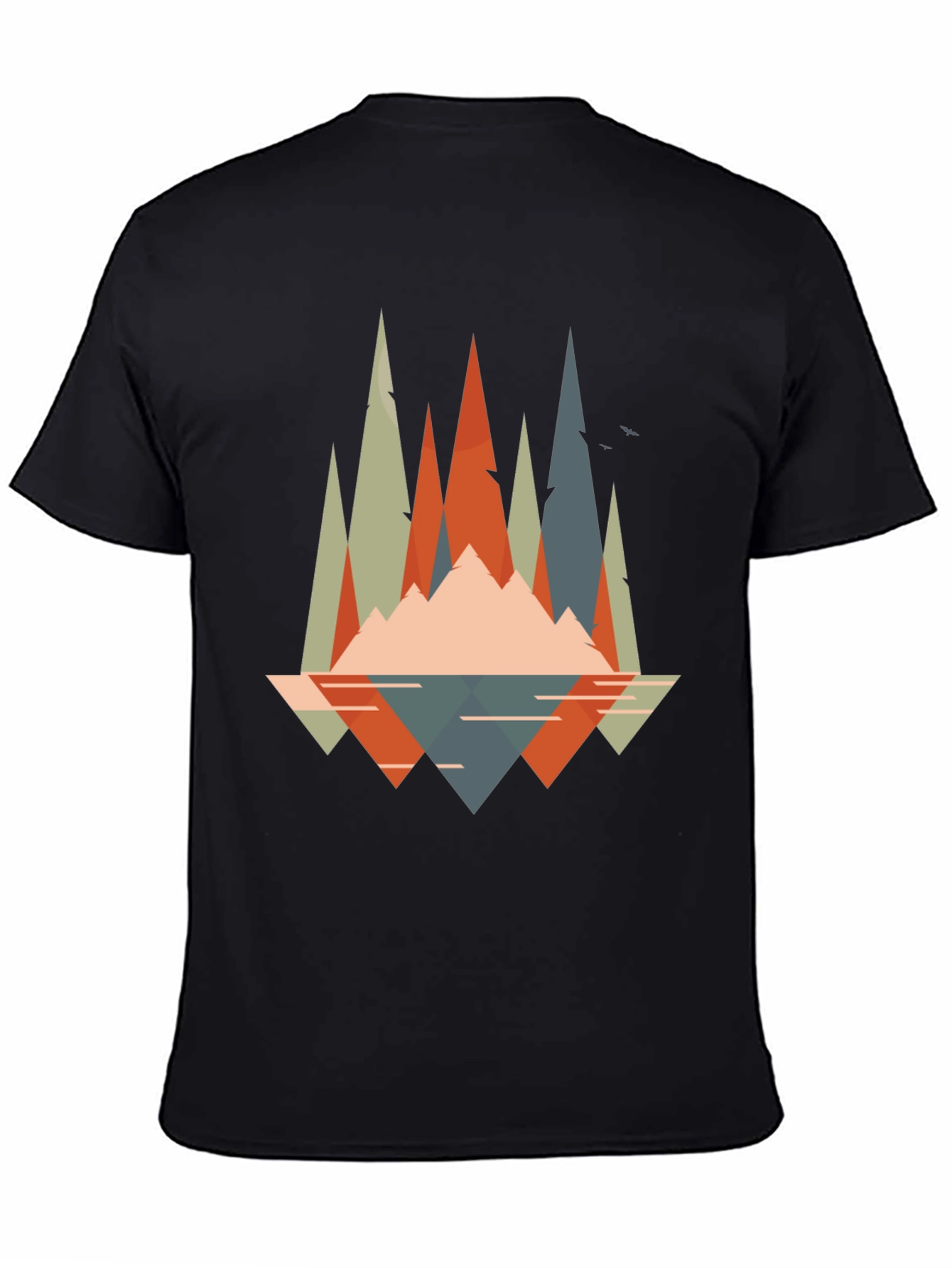 Geometric Mountain Graphic Tee - Adventure Ready!