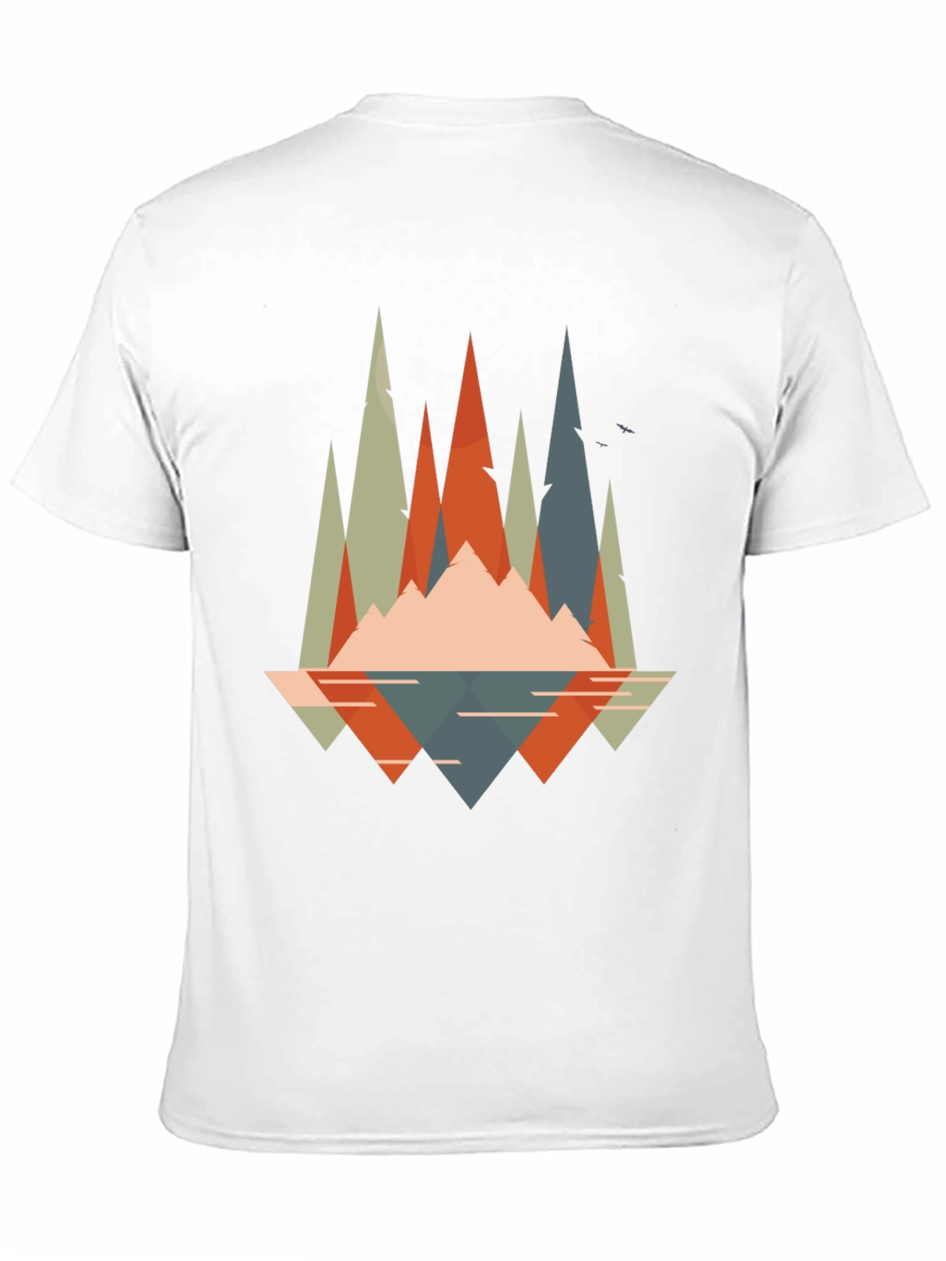 Geometric Mountain Graphic Tee - Adventure Ready!