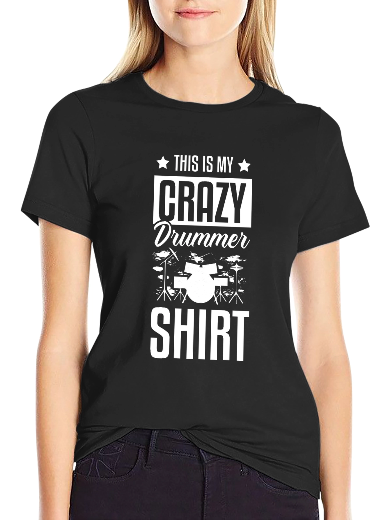 Crazy Drummer T-Shirt Funny Music Tee