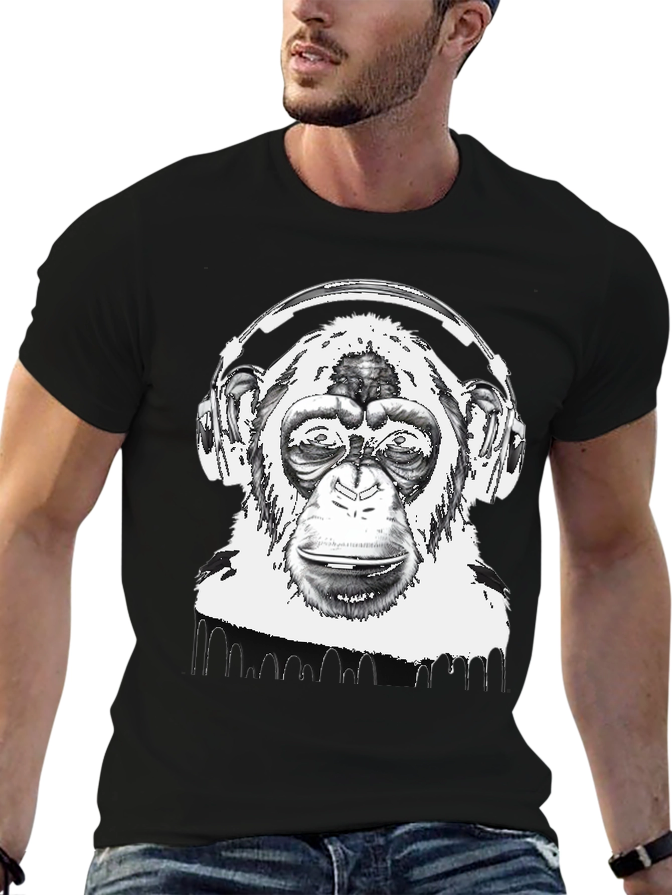 Monkey DJ Graphic Tee - Cool & Unique Design