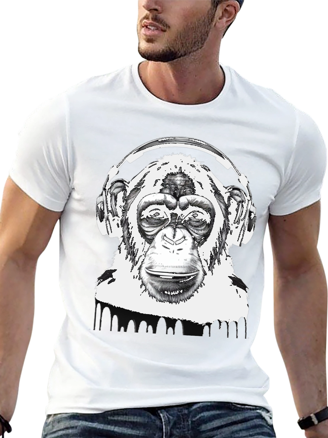 Monkey DJ Graphic Tee - Cool & Unique Design