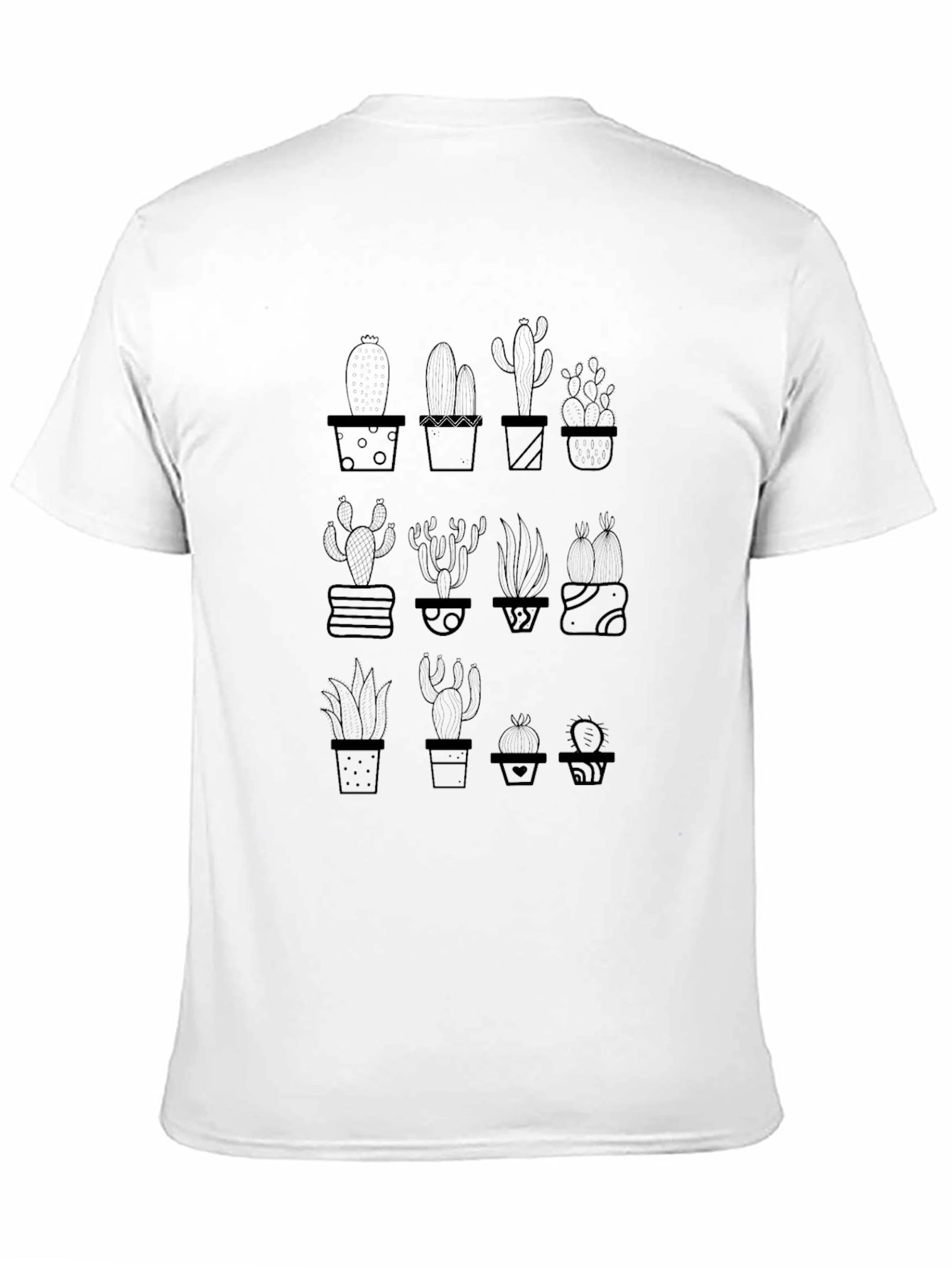 Cactus Plant Graphic Tee - Black Unisex T-Shirt