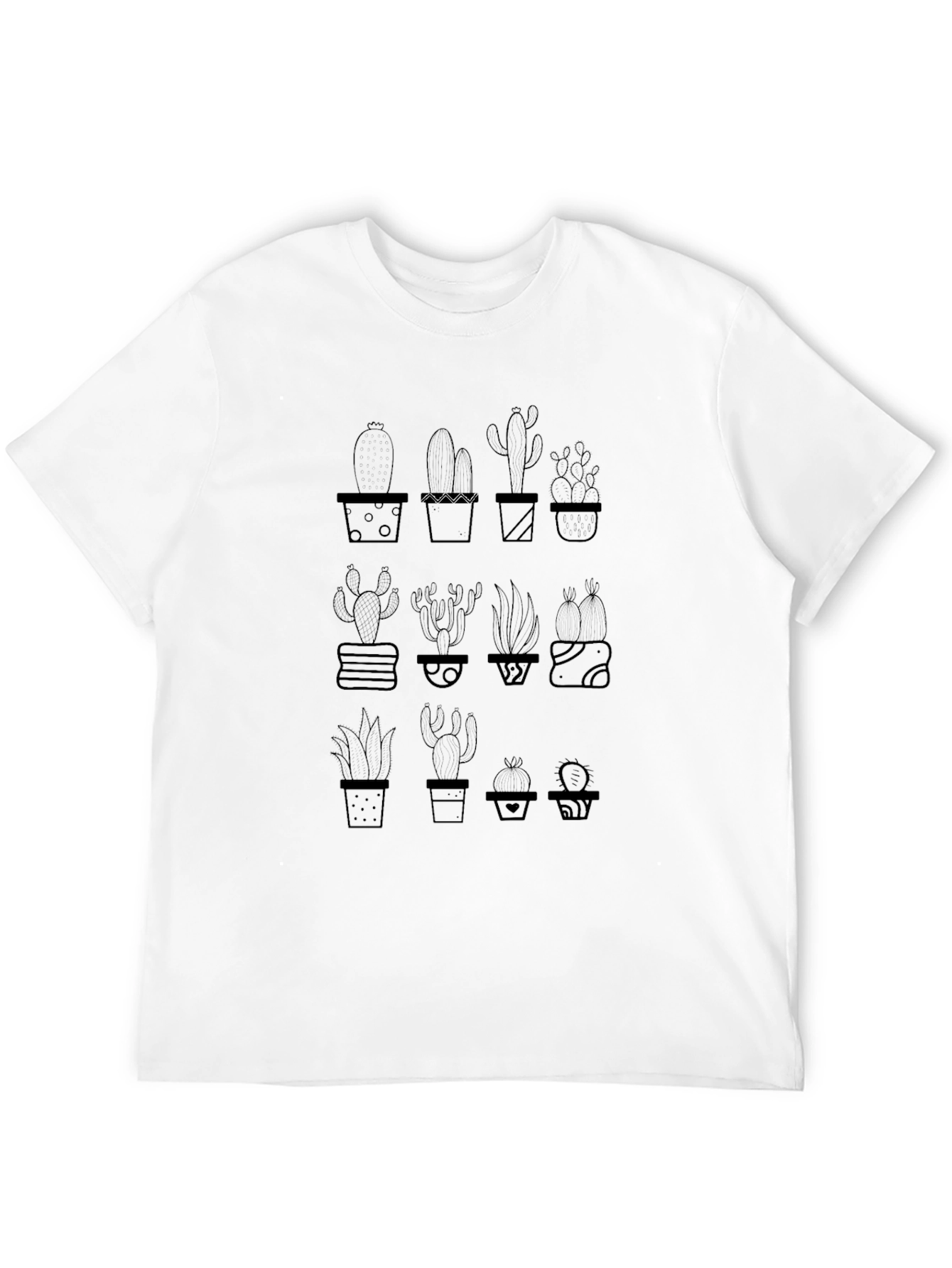 Cactus Plant Graphic Tee - Black Unisex T-Shirt
