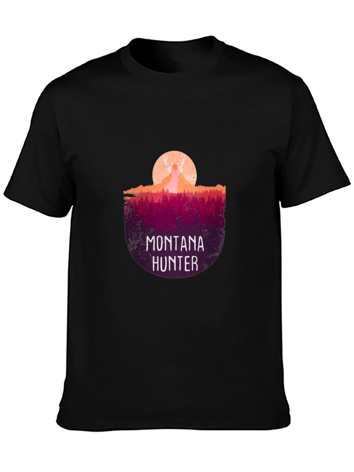 Montana Hunter Graphic Tee - Nature Inspired Design