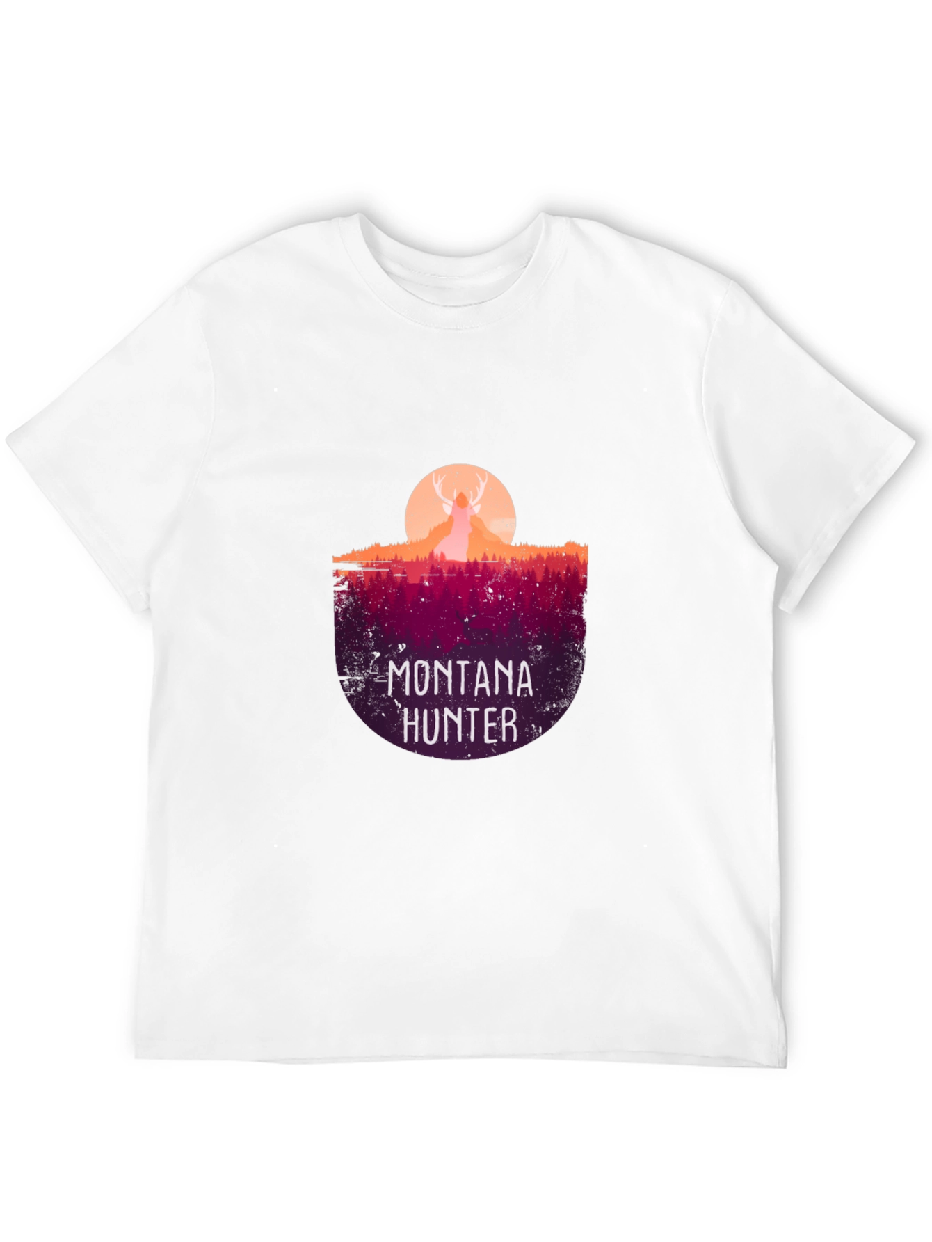 Montana Hunter Graphic Tee - Nature Inspired Design