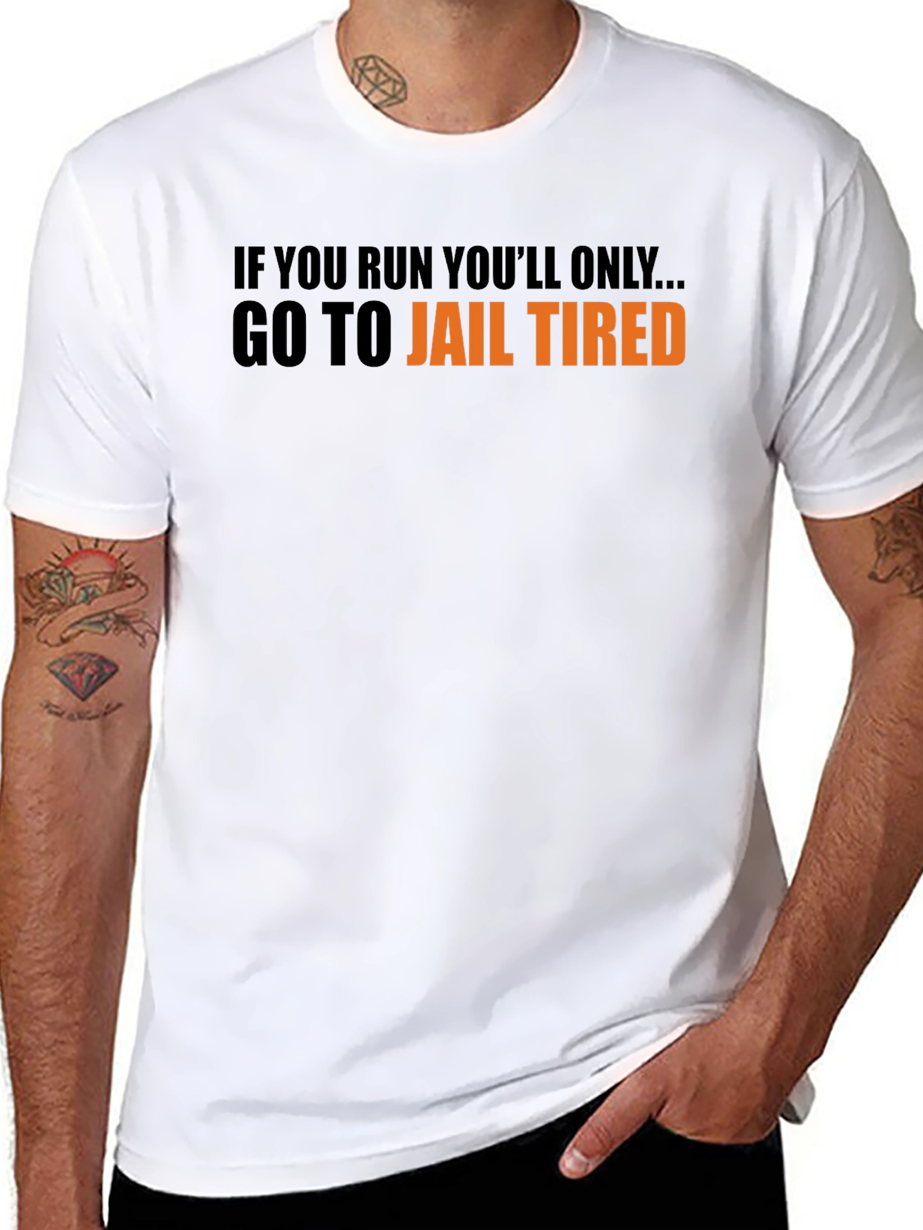 Go To Jail Tired Graphic Tee