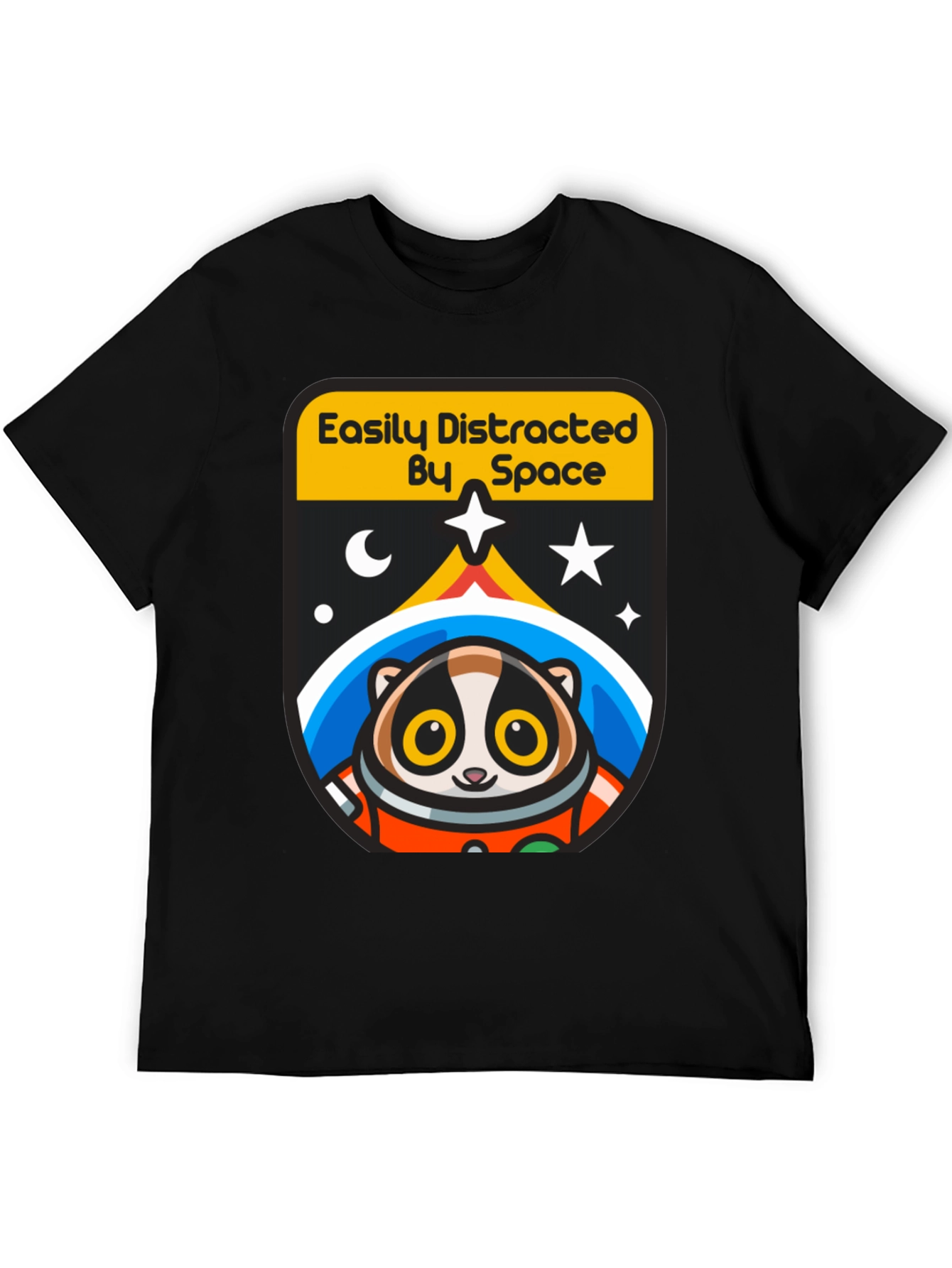 Easily Distracted By Space T-Shirt Loris Astronaut Design