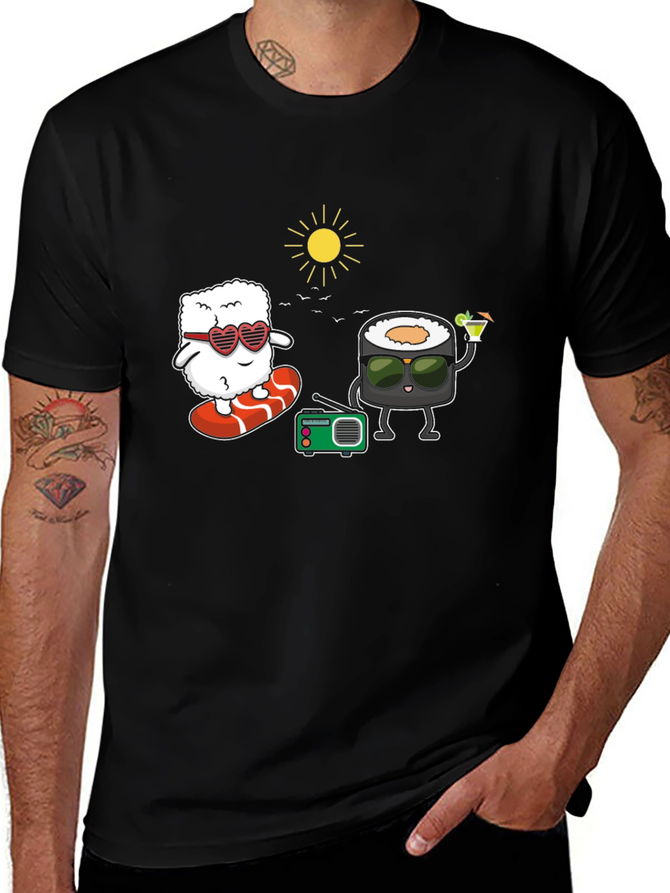 Sushi Fun T-Shirt - Beach Vibes