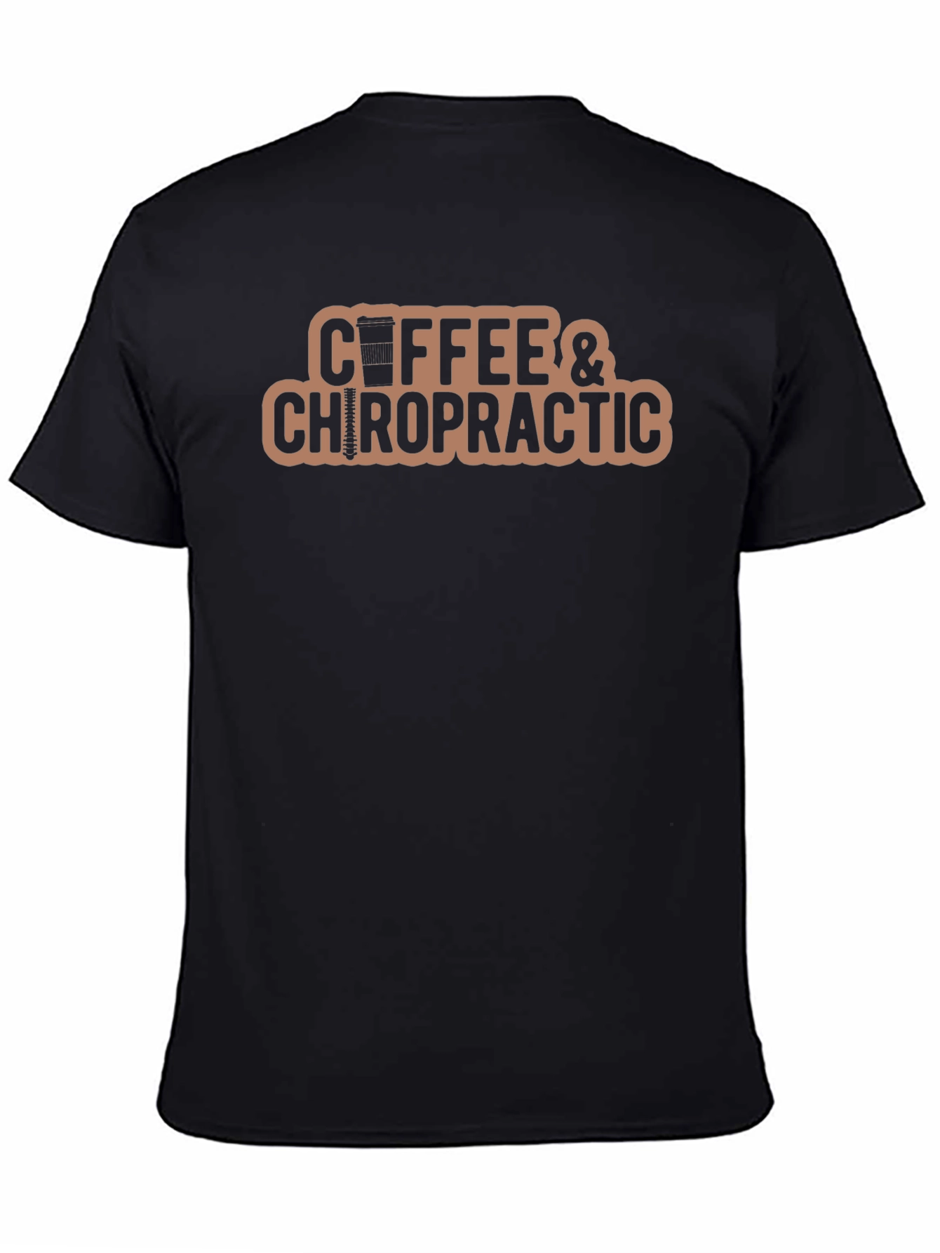 Coffee & Chiropractic Graphic Tee - Black